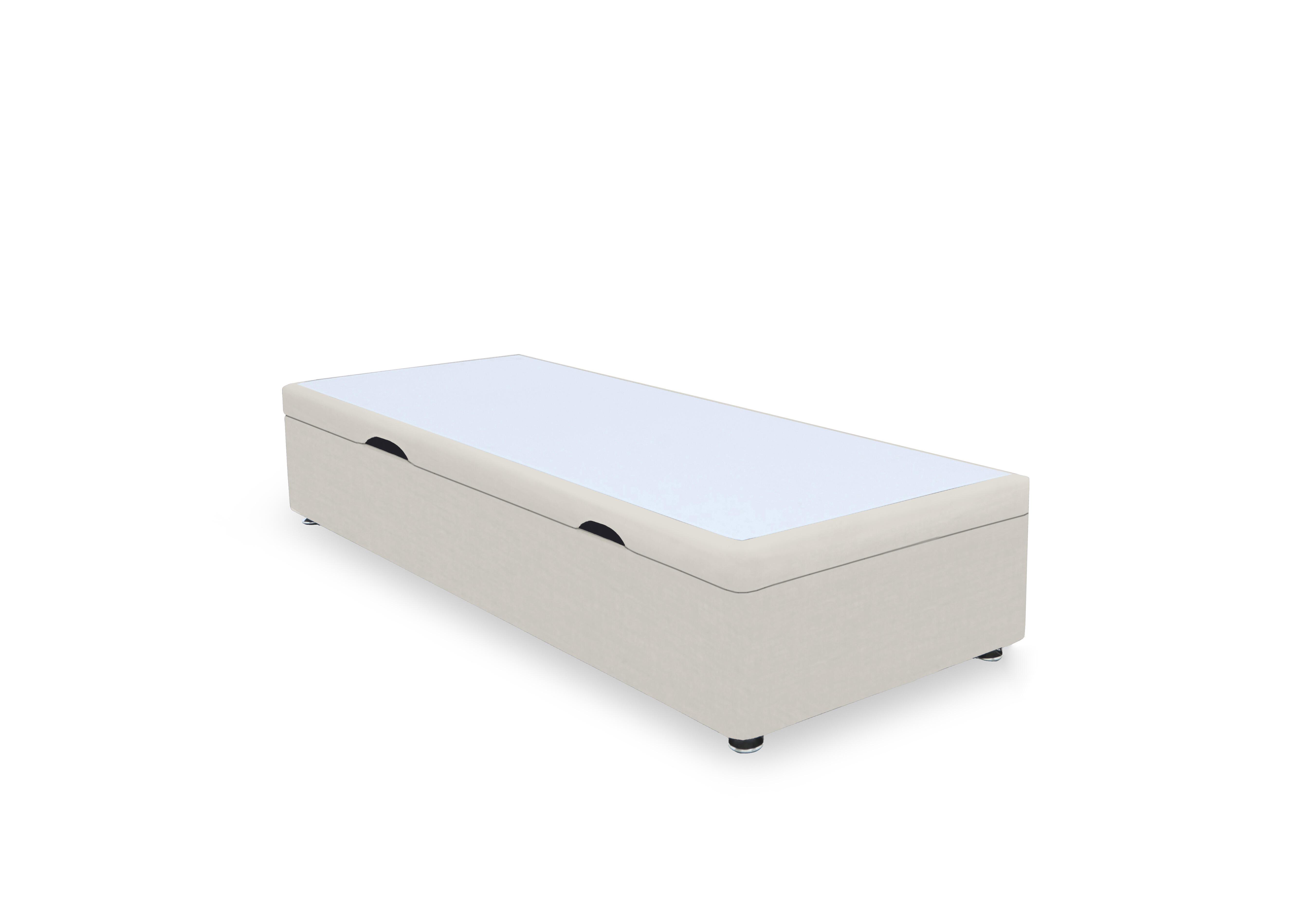 Artisan Premium Side Lift Ottoman Divan Base in Plush Ecru on Furniture Village