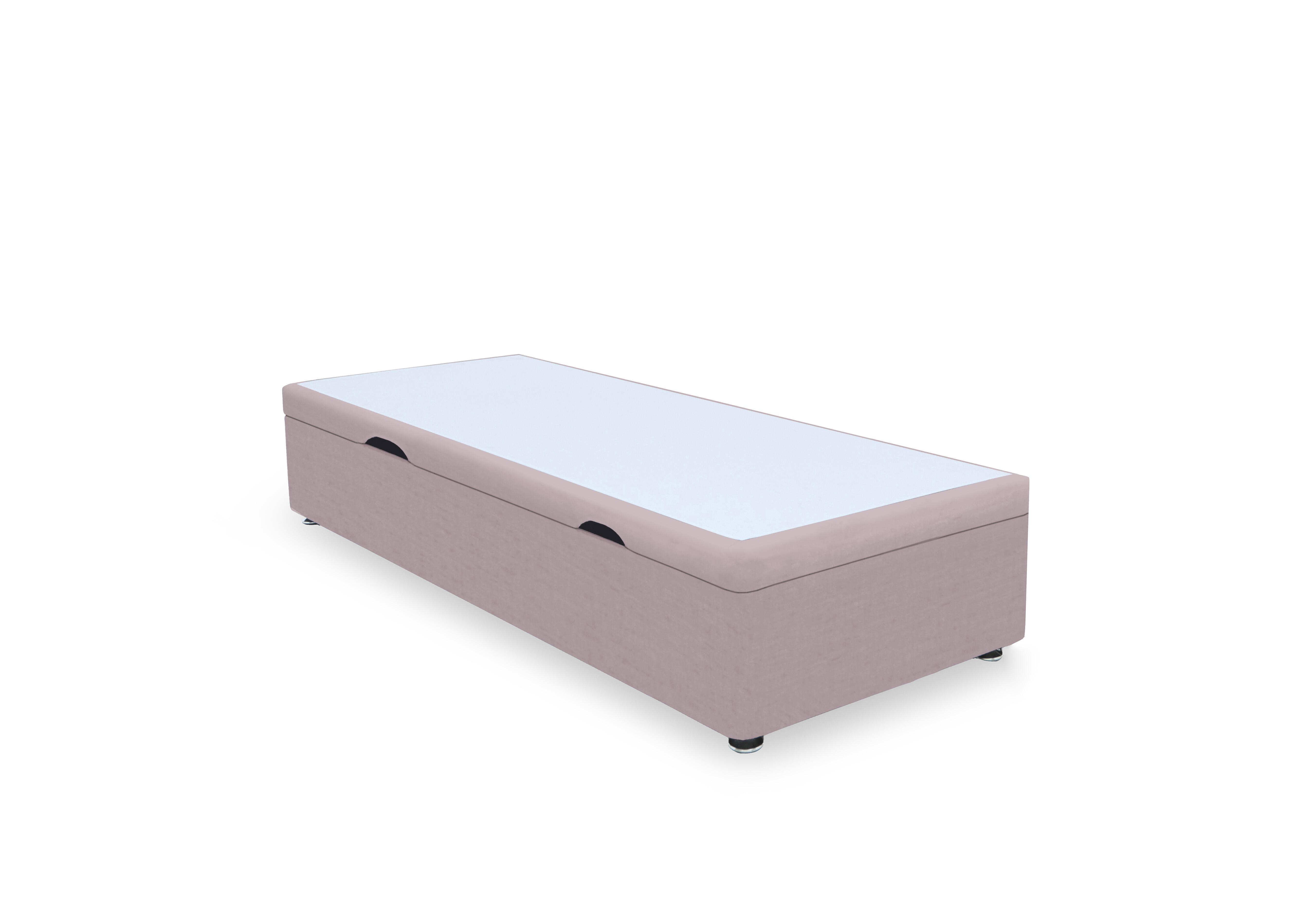 Artisan Premium Side Lift Ottoman Divan Base in Plush Lilac on Furniture Village