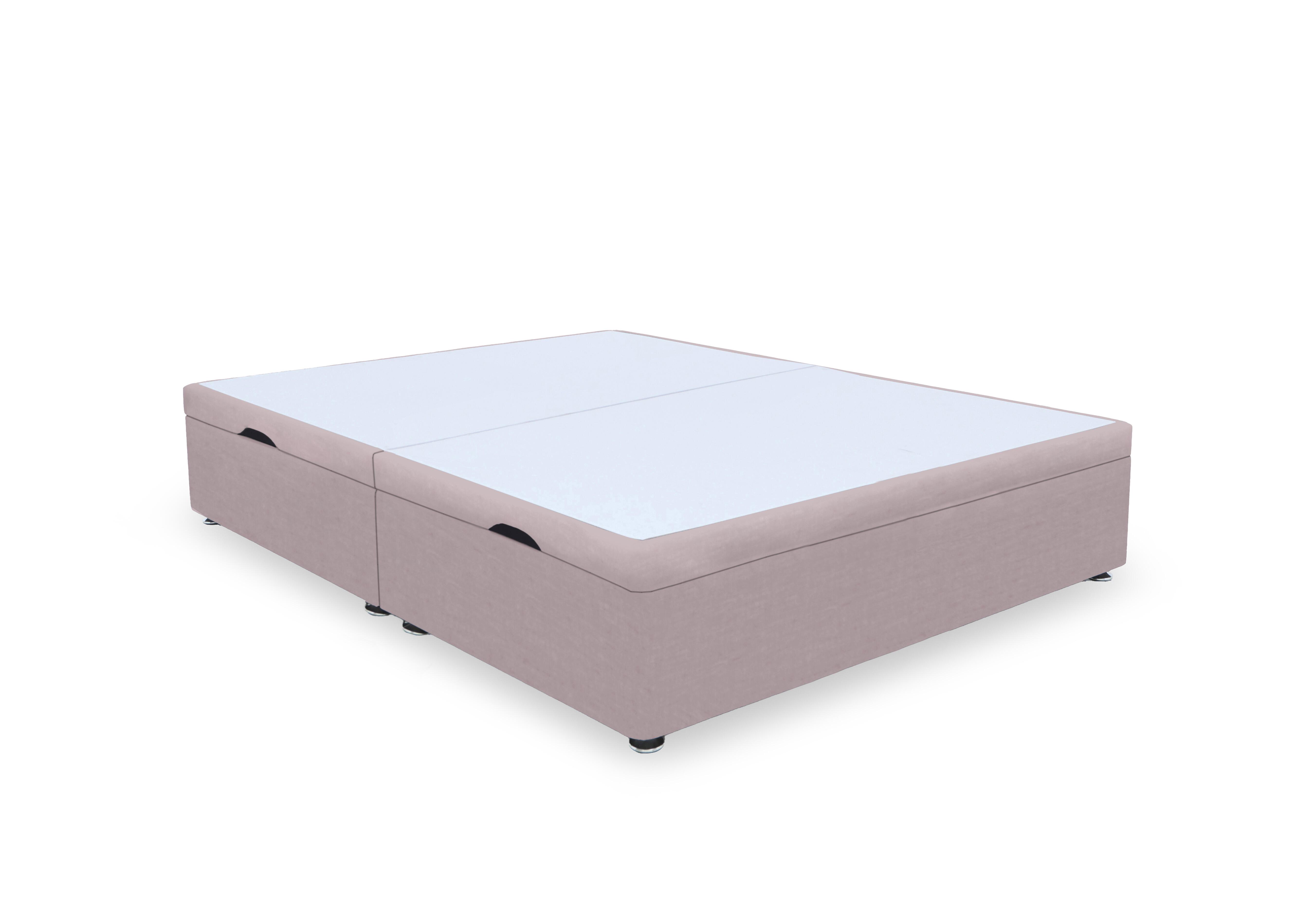Artisan Premium Side Lift Ottoman Divan Base in Plush Lilac on Furniture Village