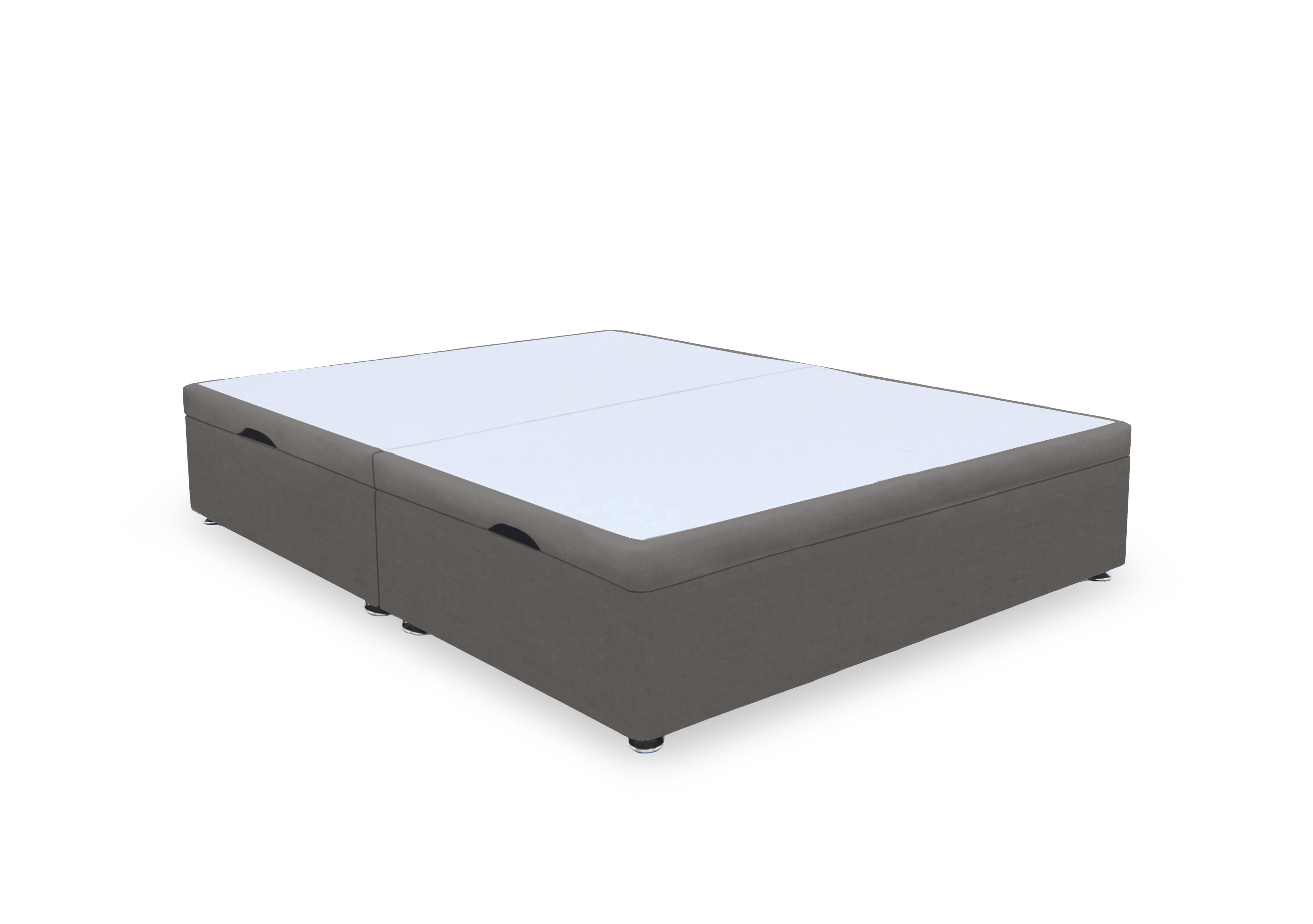 Artisan Premium Platform Top Manual Side Lift Ottoman Divan Base in Plush Mole on Furniture Village