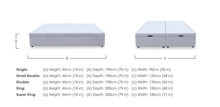 Artisan Premium Manual End Lift Ottoman Divan Base in  on Furniture Village