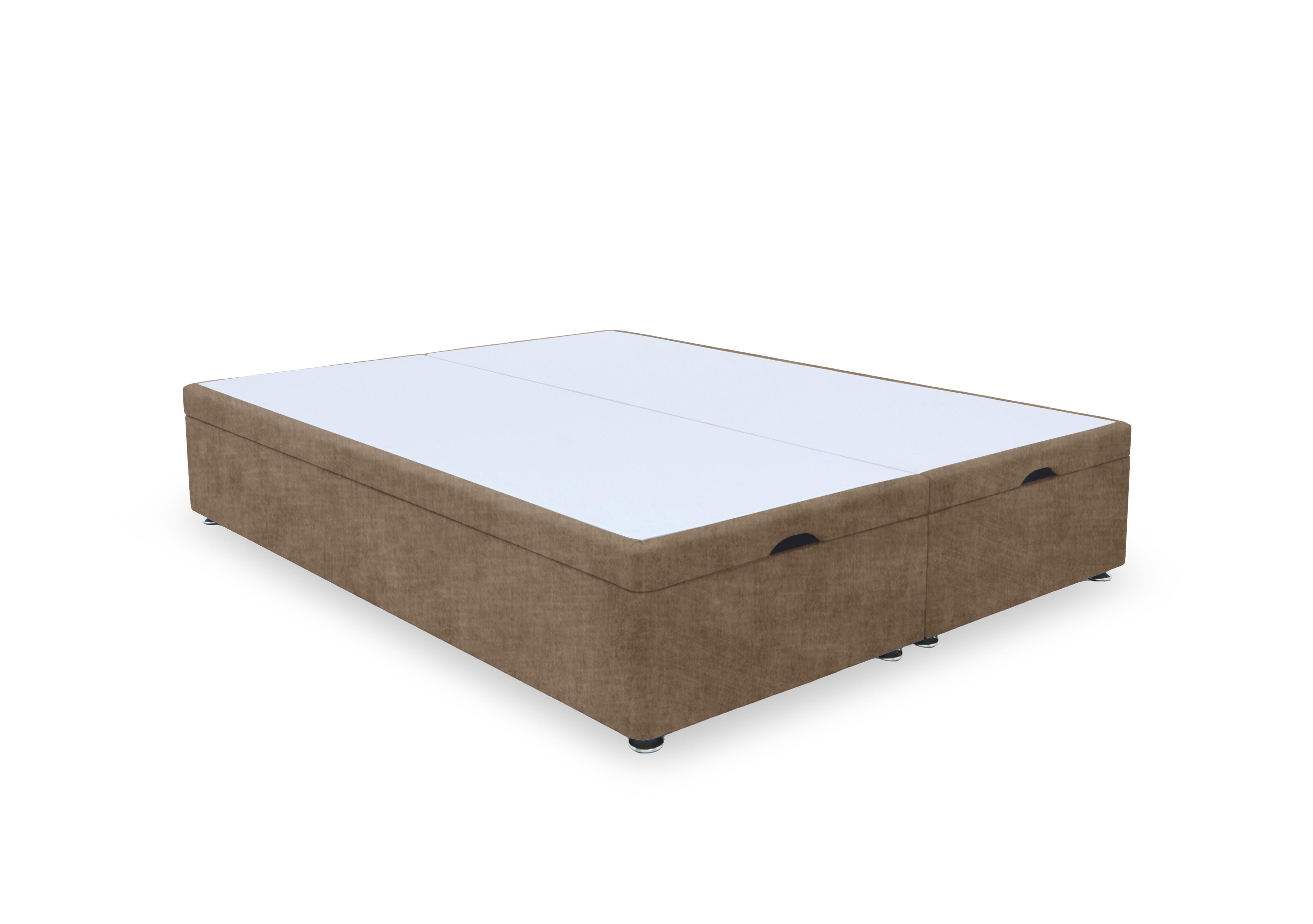 Artisan Premium Manual End Lift Ottoman Divan Base in Lace Caramel on Furniture Village