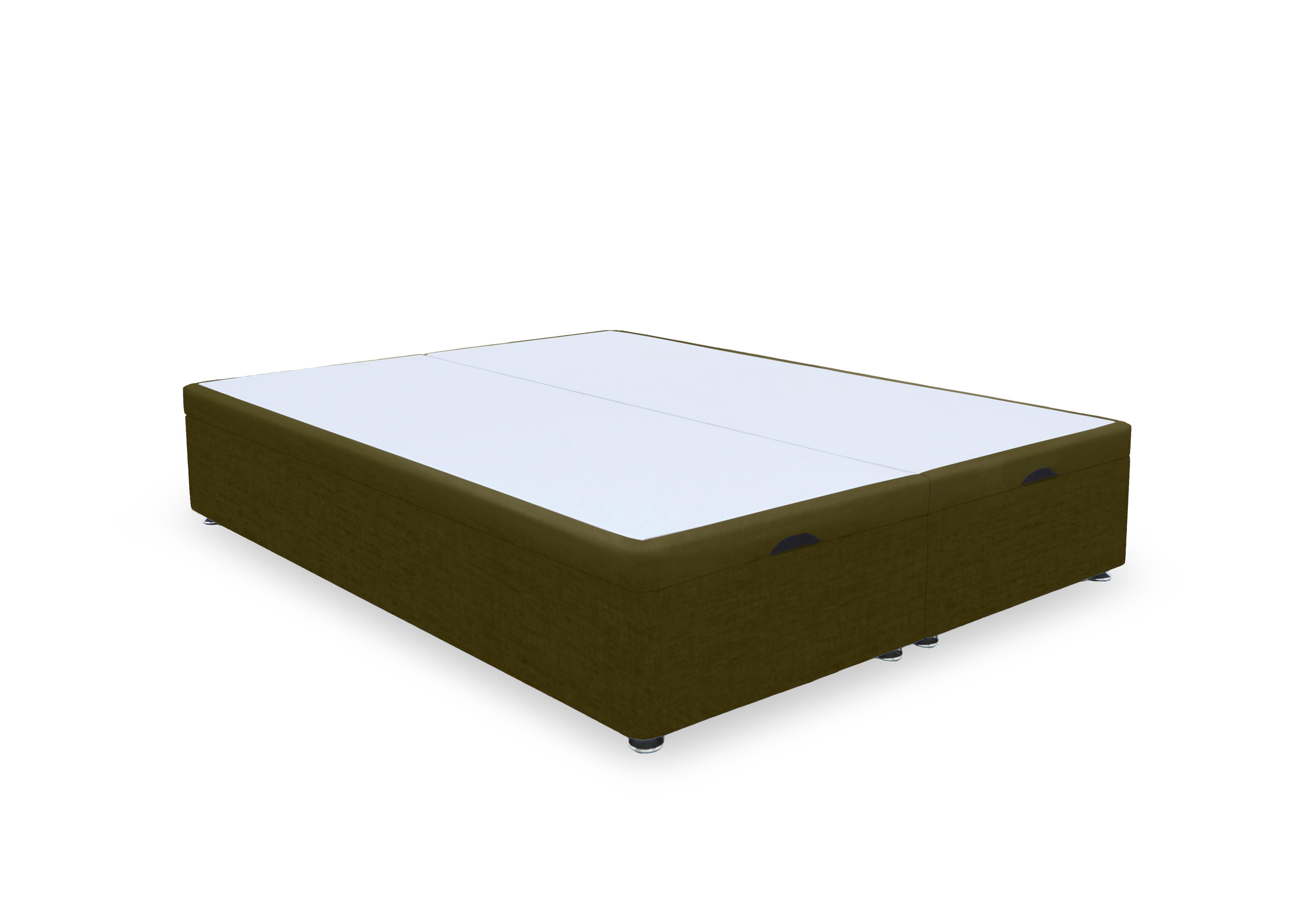 Artisan Premium Manual End Lift Ottoman Divan Base in Milan Khaki on Furniture Village