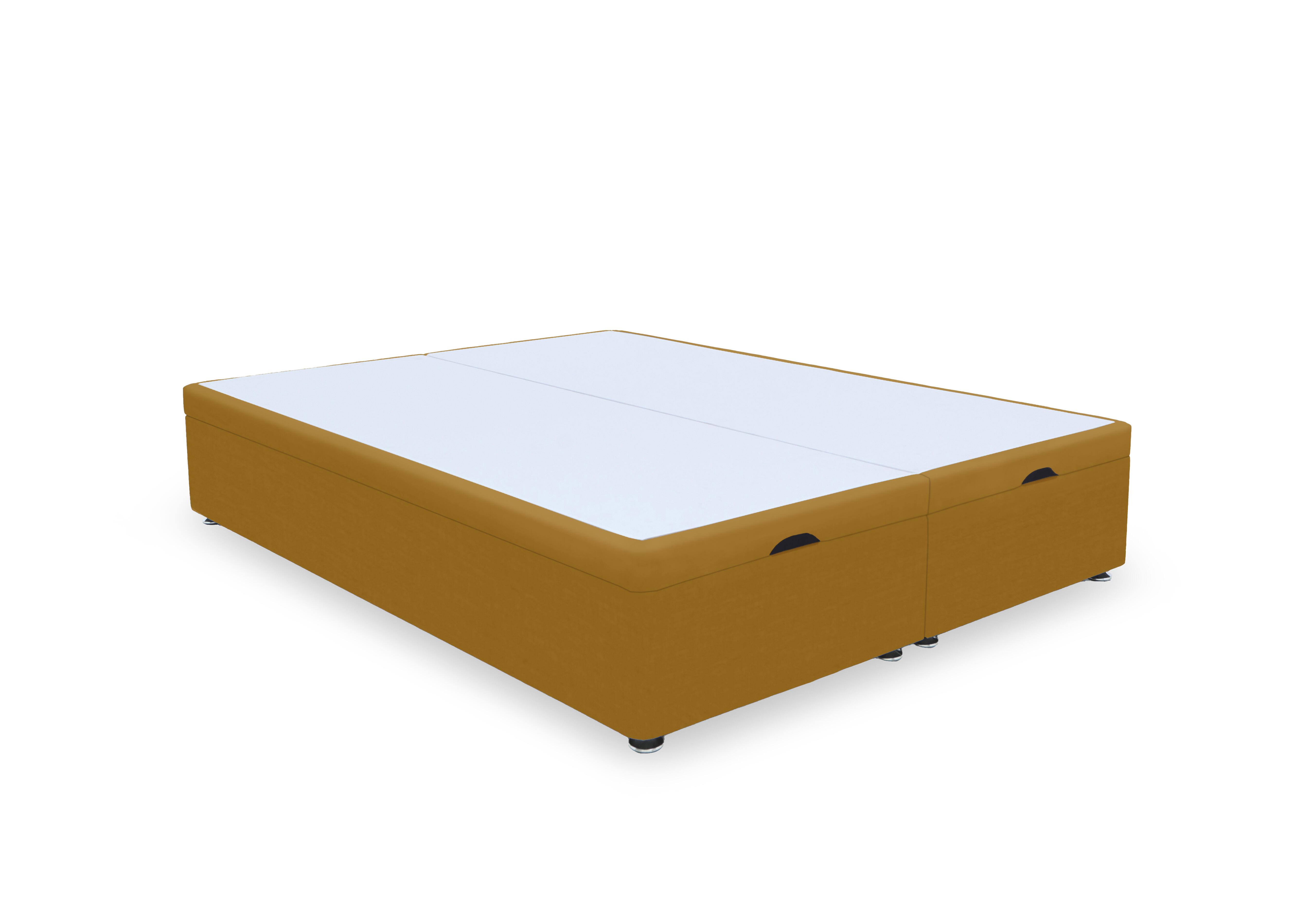 Artisan Premium Manual End Lift Ottoman Divan Base in Plush Corn on Furniture Village