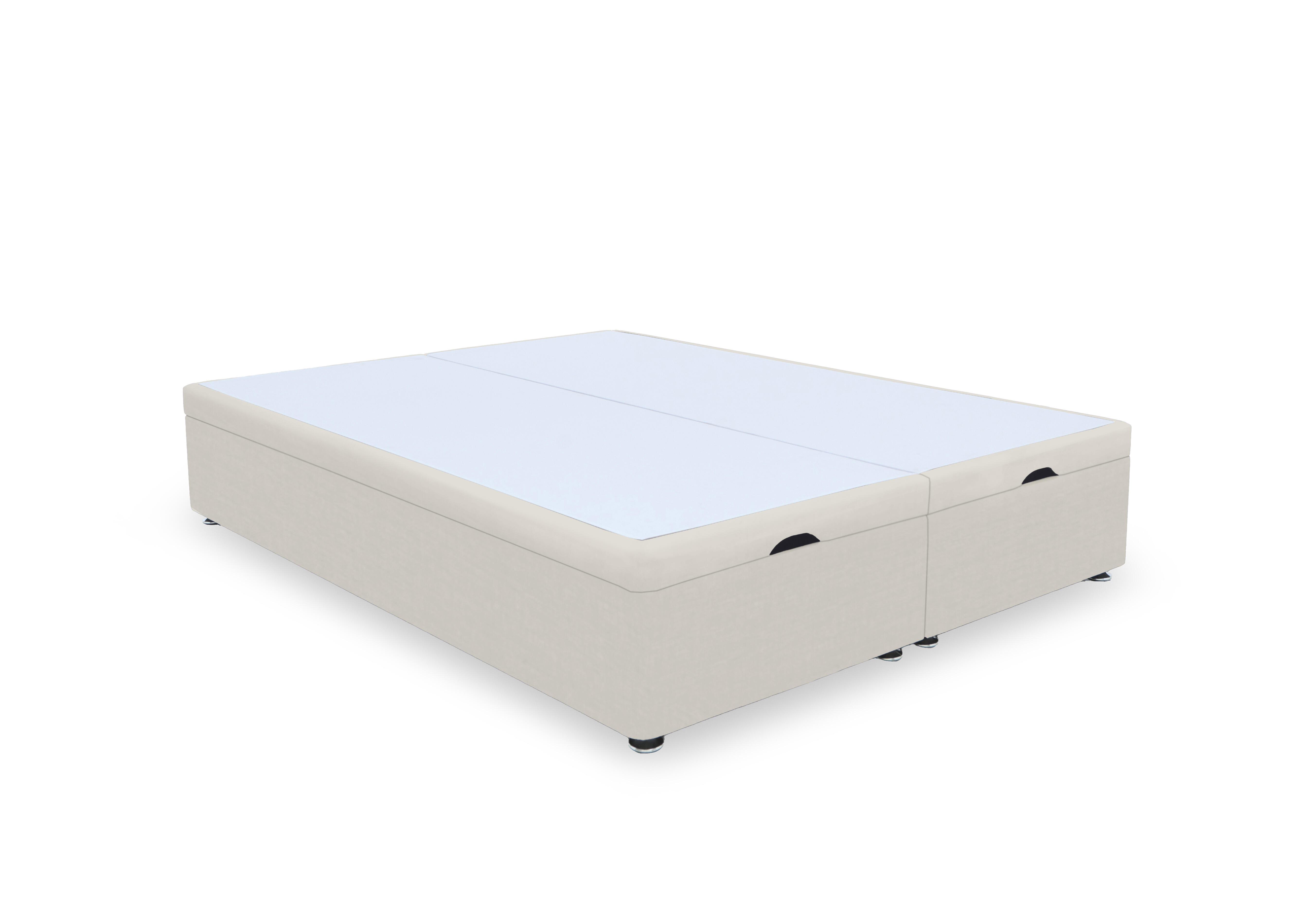 Artisan Premium Manual End Lift Ottoman Divan Base in Plush Ecru on Furniture Village