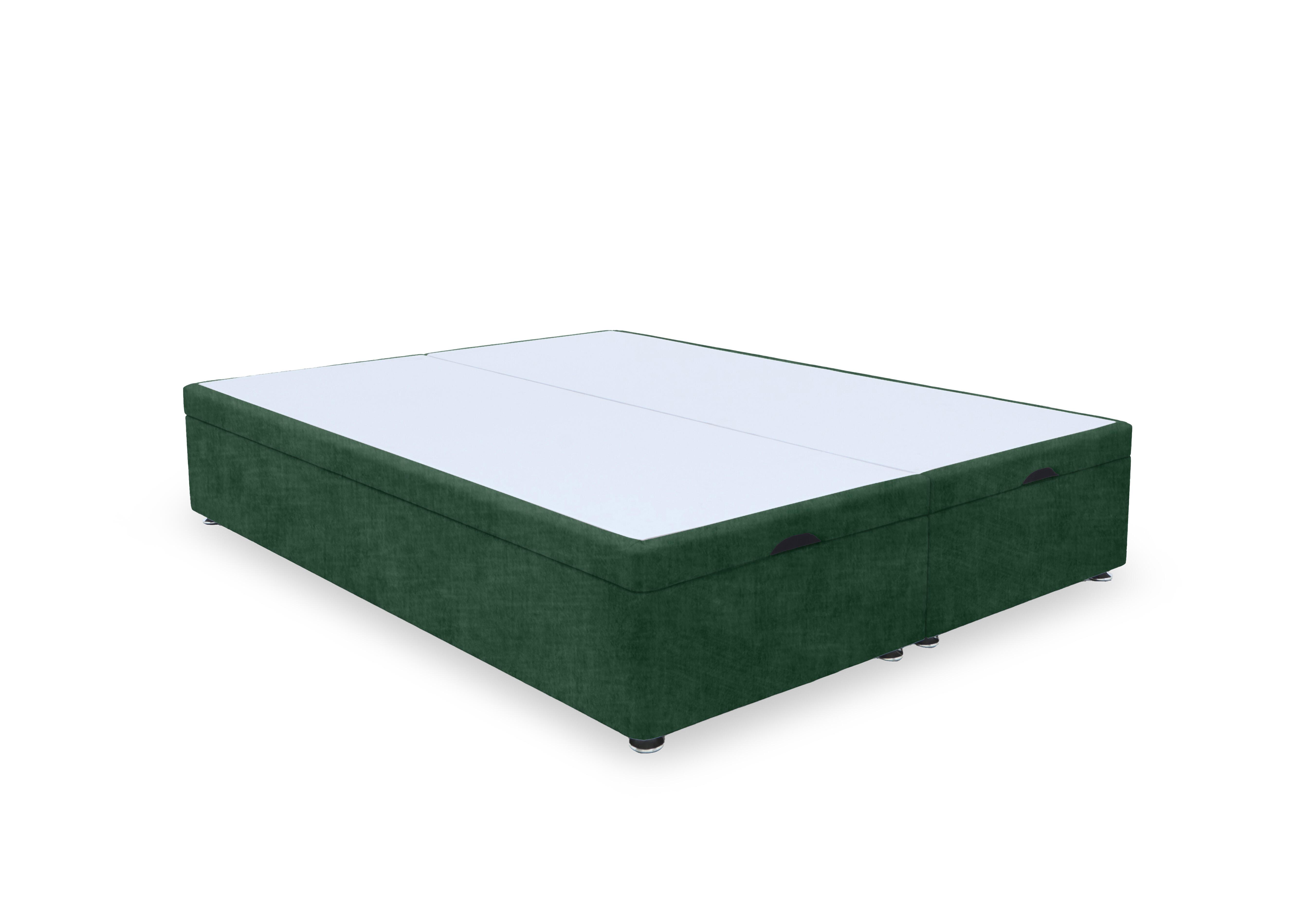 Artisan Premium Manual End Lift Ottoman Divan Base in Tormaline Green on Furniture Village