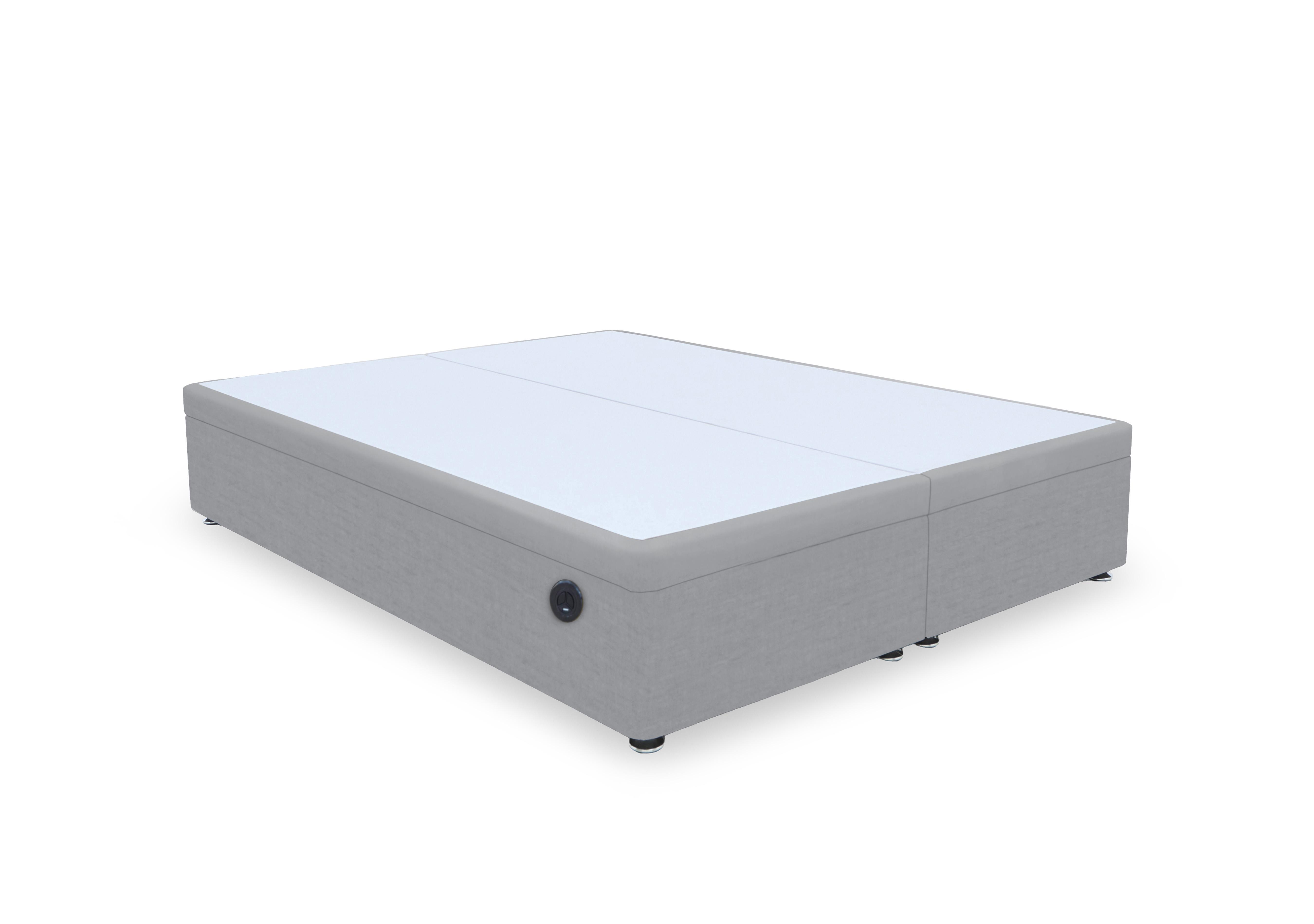 Artisan Premium Platform Top Electric End Lift Ottoman Divan Base in Aston Silver on Furniture Village
