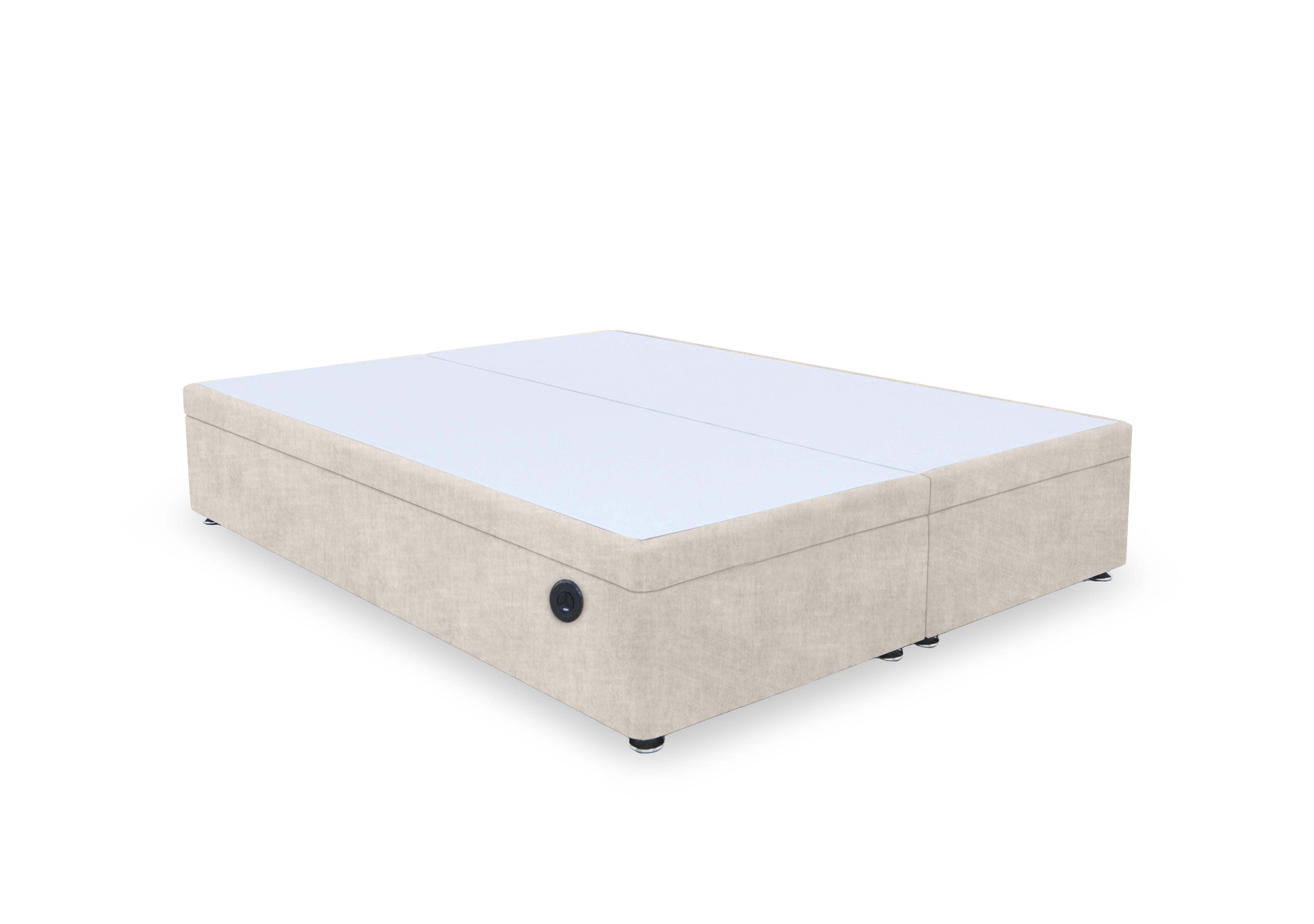 Artisan Premium Electric End Lift Ottoman Divan Base in Lace Ivory on Furniture Village