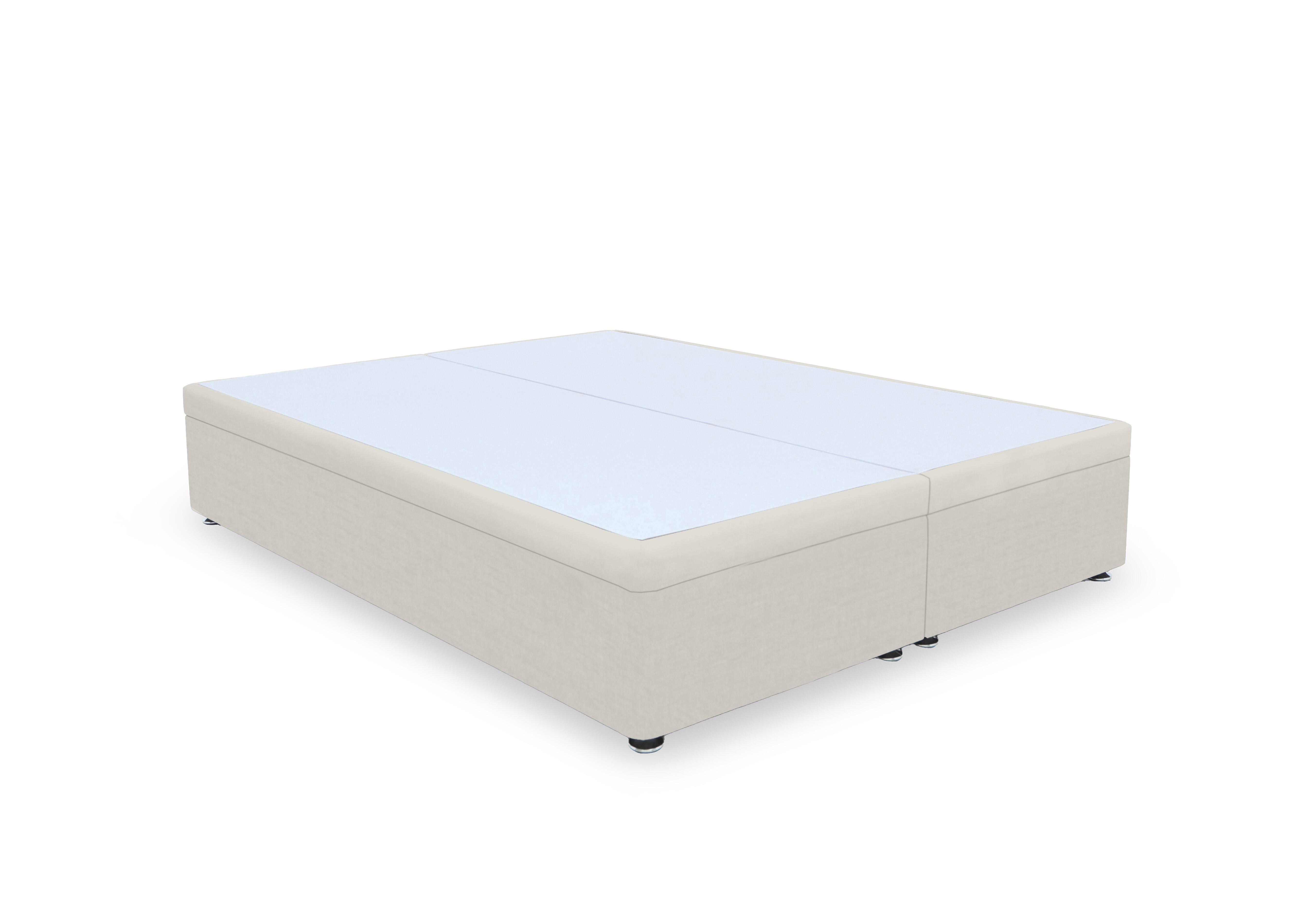 Artisan Premium Platform Top Electric End Lift Ottoman Divan Base in Plush Ecru on Furniture Village