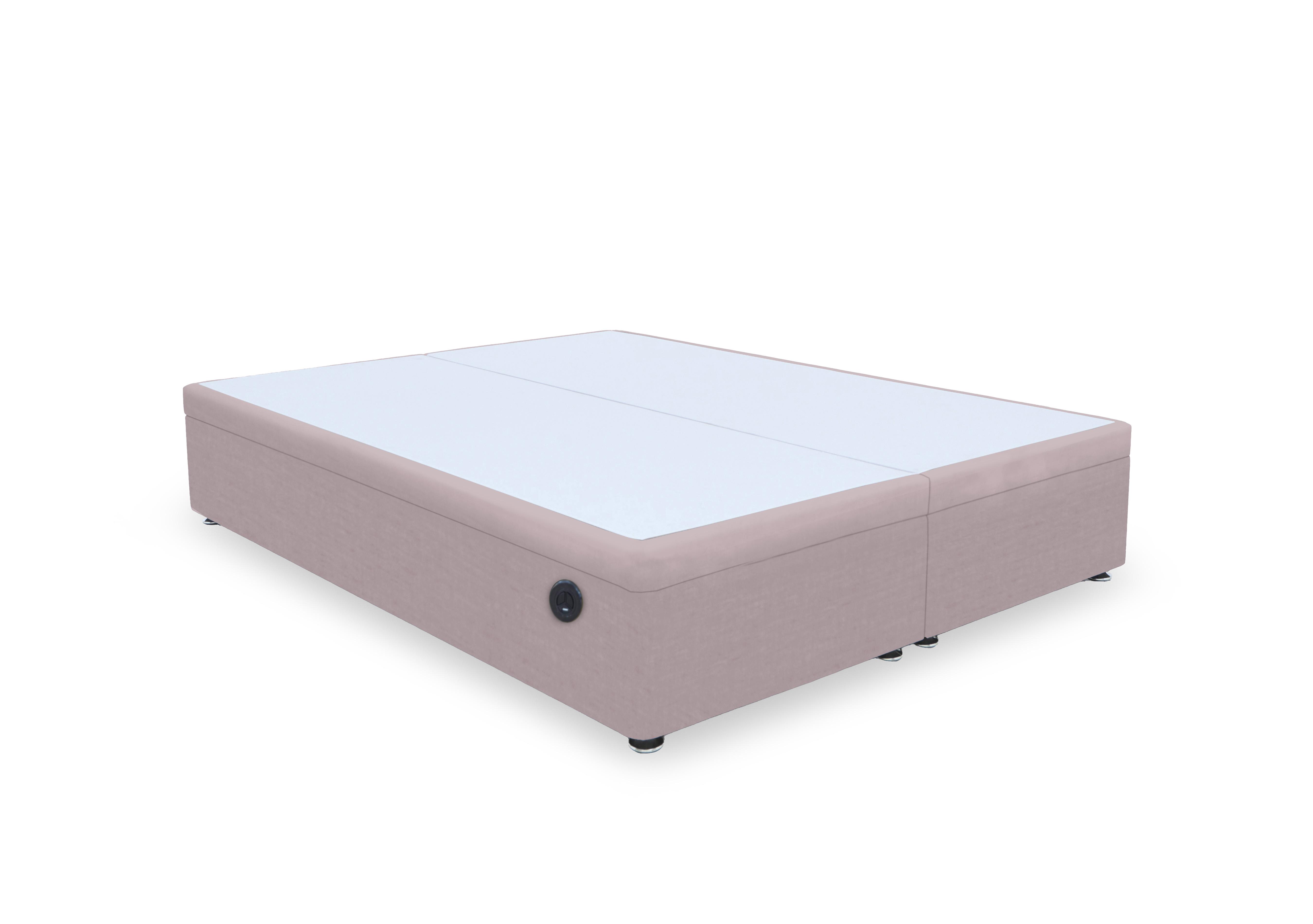 Artisan Premium Electric End Lift Ottoman Divan Base in Plush Lilac on Furniture Village