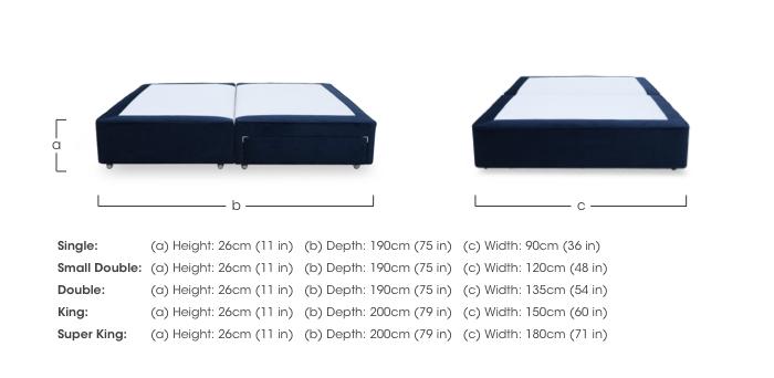 Artisan Platinum Pocket Sprung Divan Base in  on Furniture Village