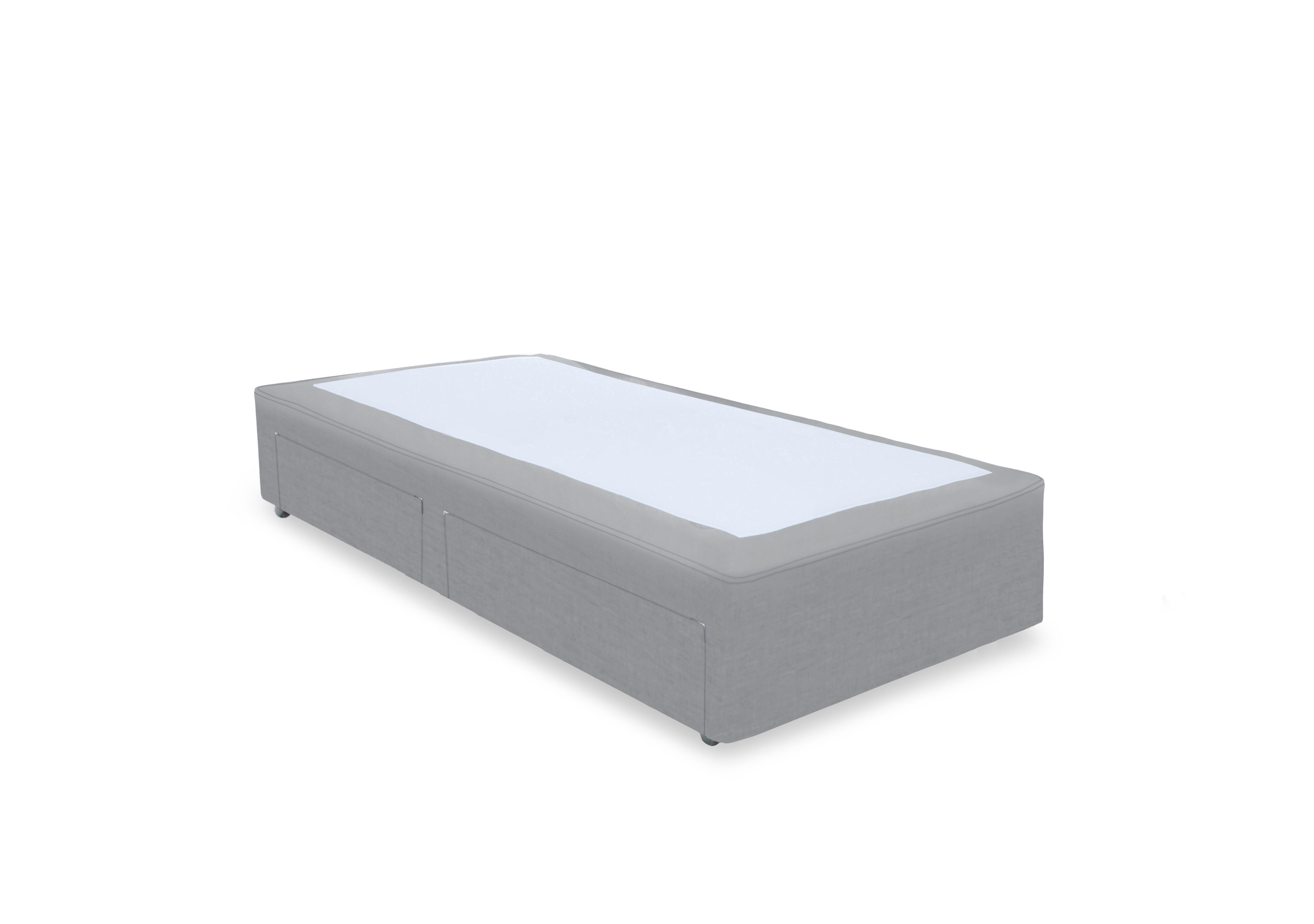 Artisan Platinum Pocket Sprung Divan Base in Aston Silver on Furniture Village