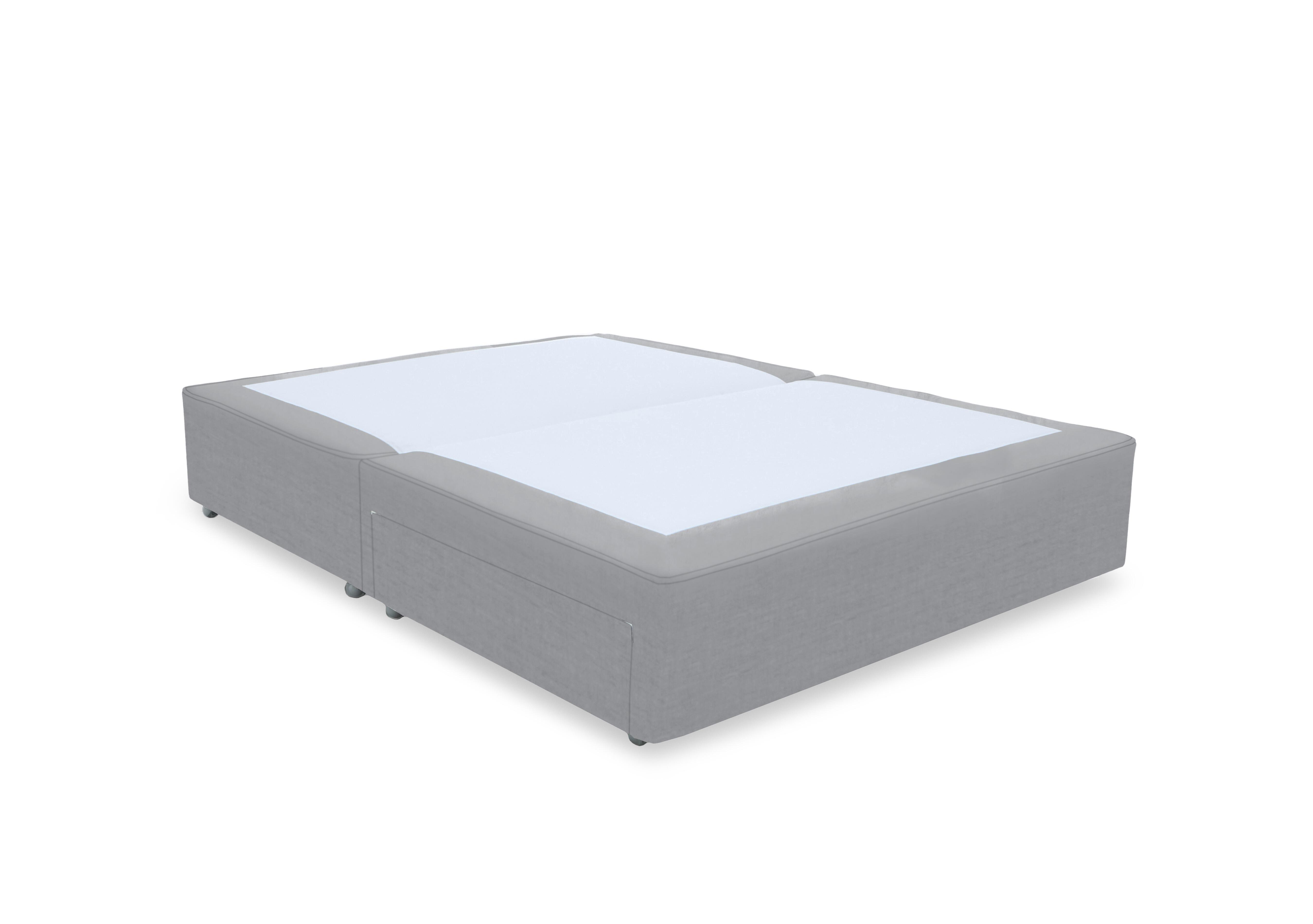 Artisan Platinum Pocket Sprung Divan Base in Aston Silver on Furniture Village