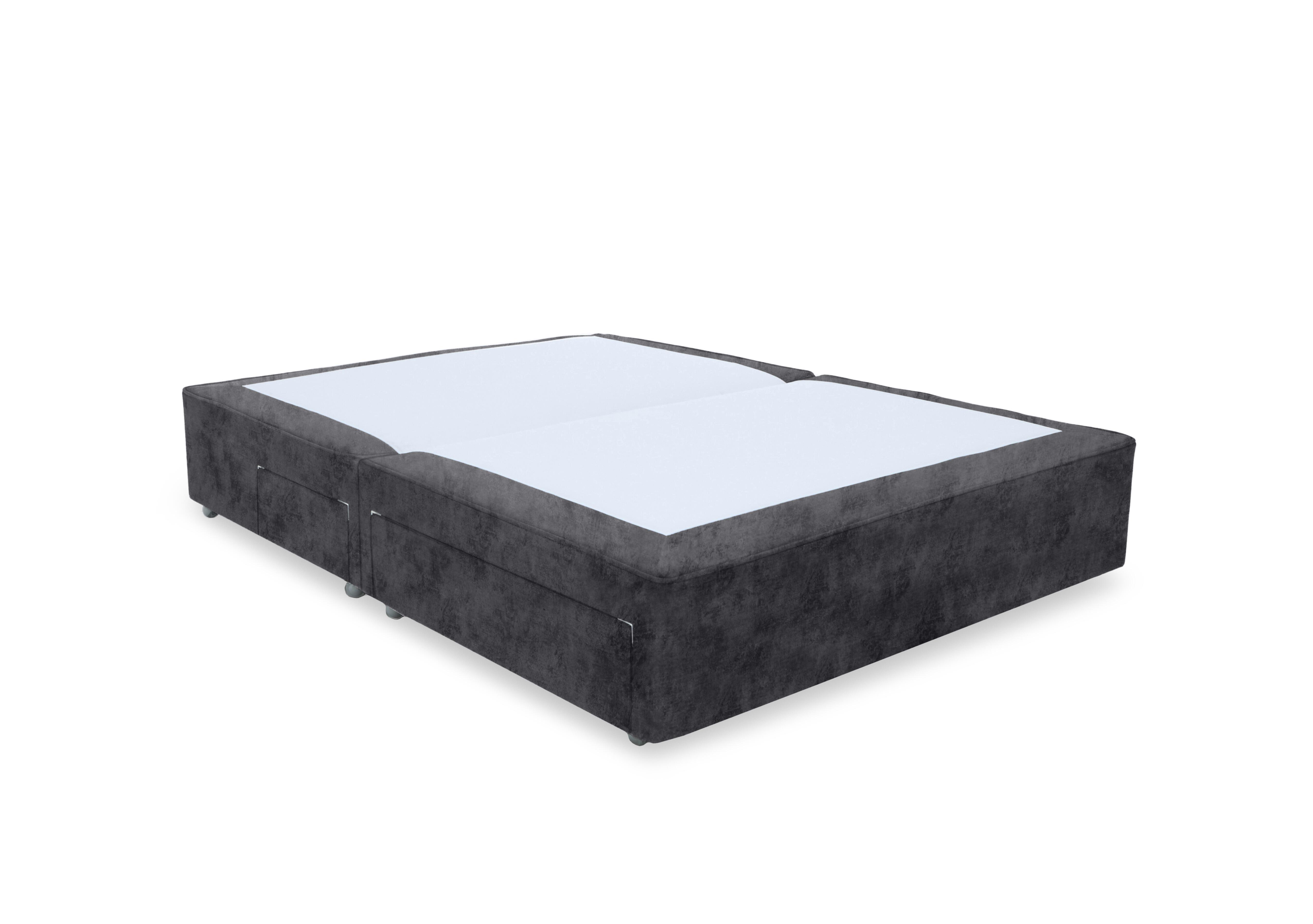 Artisan Platinum Pocket Sprung Divan Base in Daytona Coal on Furniture Village