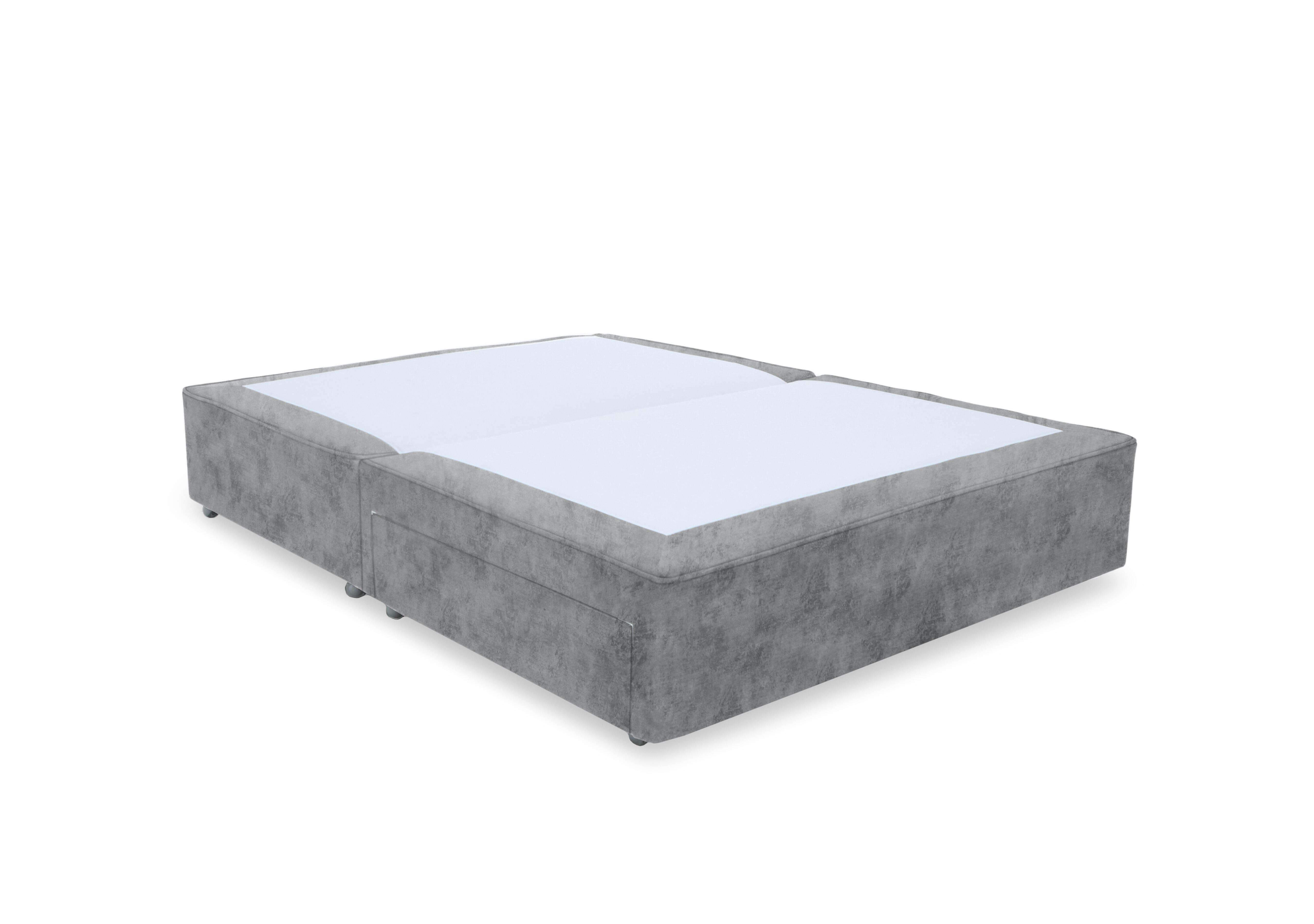 Artisan Platinum Pocket Sprung Divan Base in Daytona Silver on Furniture Village