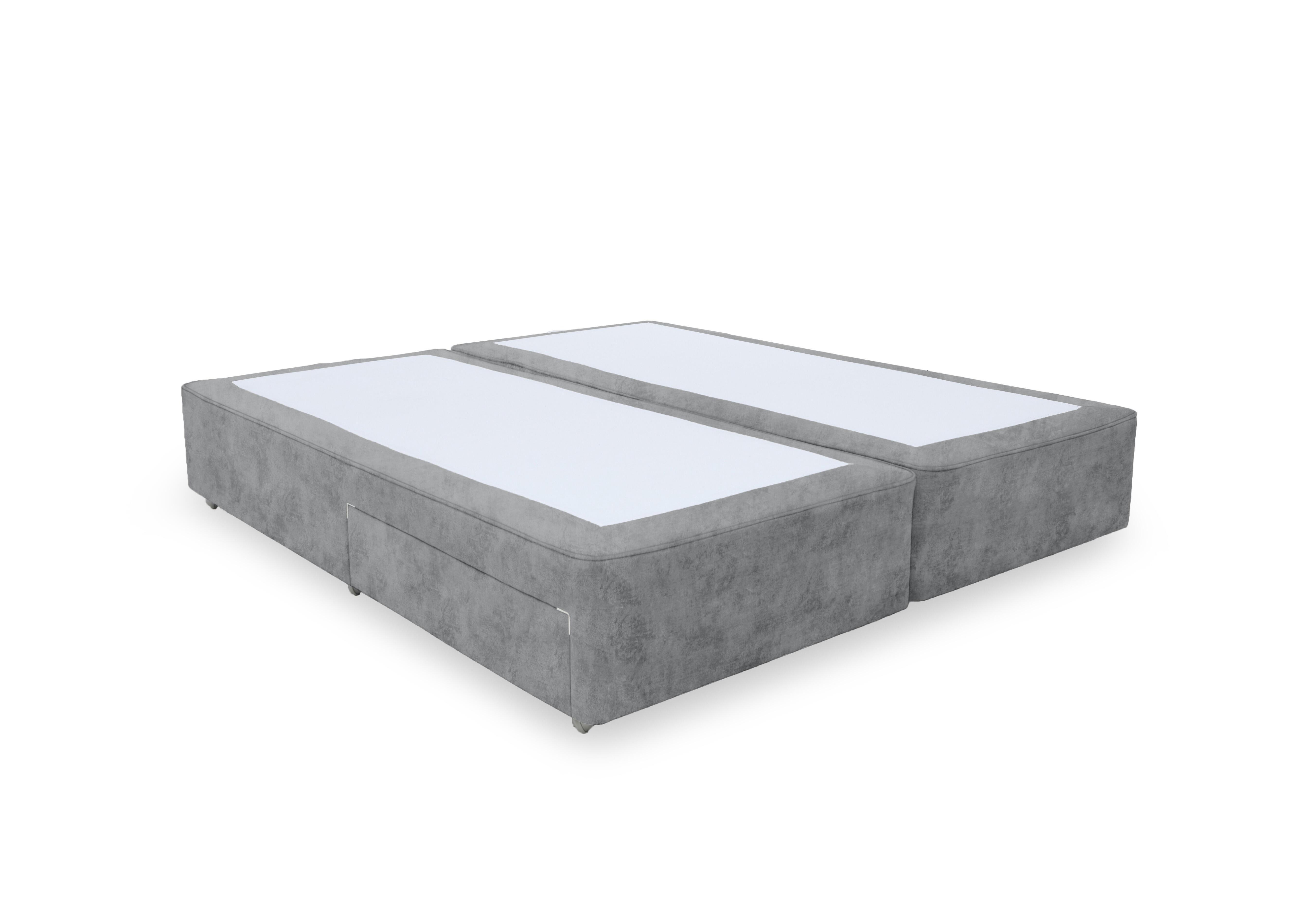 Artisan Platinum Pocket Sprung Divan Base in Daytona Silver on Furniture Village