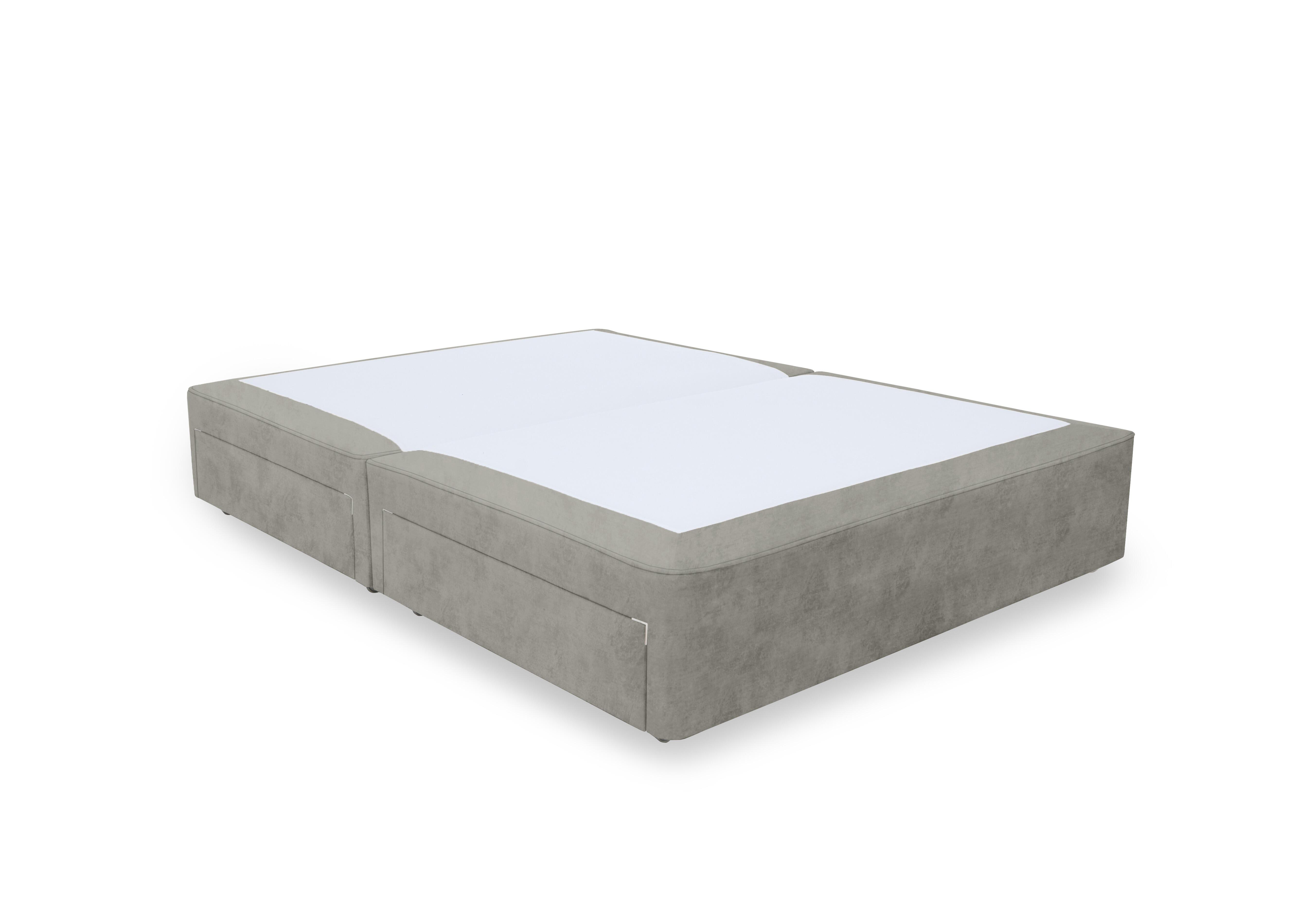 Artisan Platinum Pocket Sprung Divan Base in Daytona Stone on Furniture Village