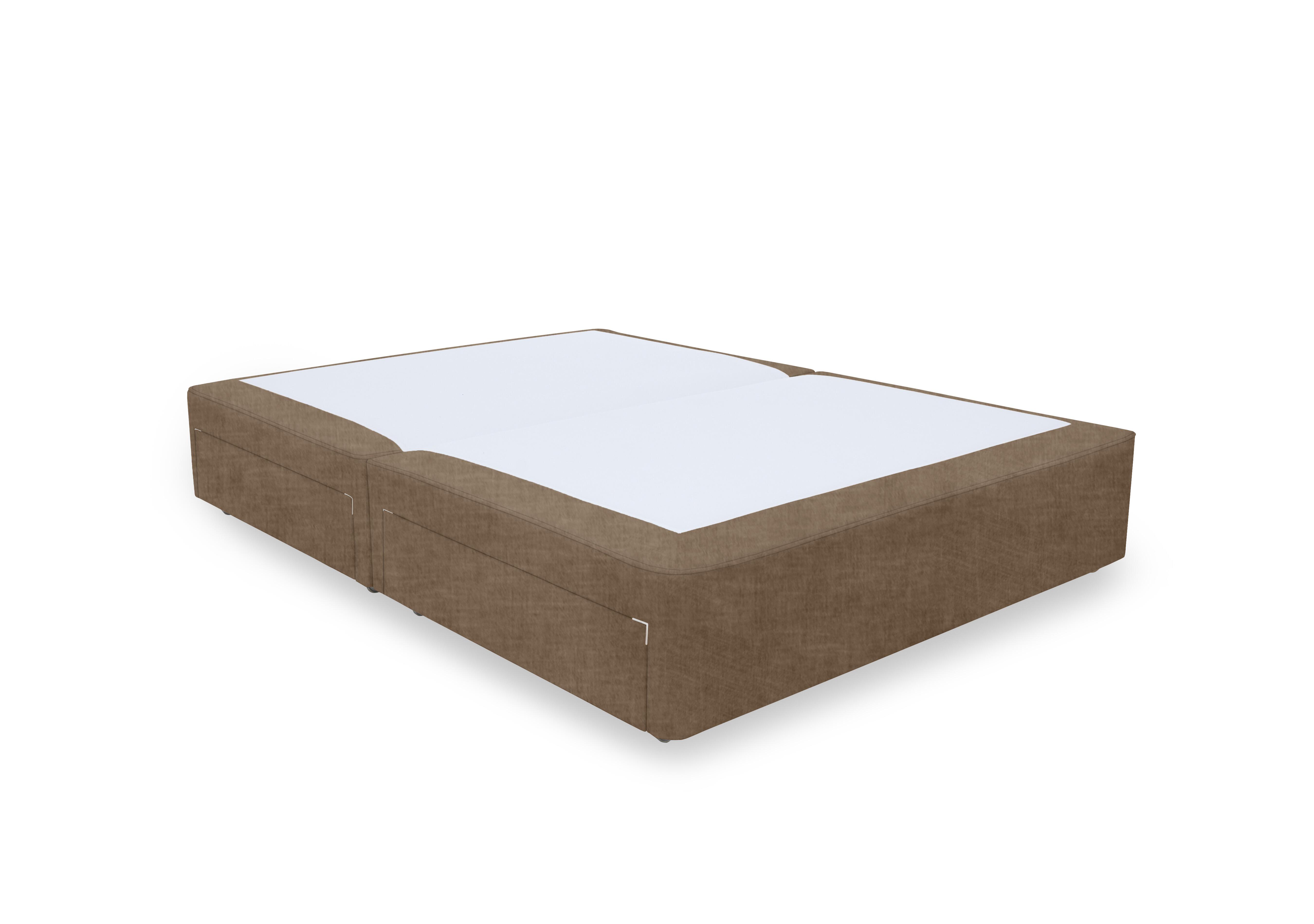 Artisan Platinum Pocket Sprung Divan Base in Lace Caramel on Furniture Village