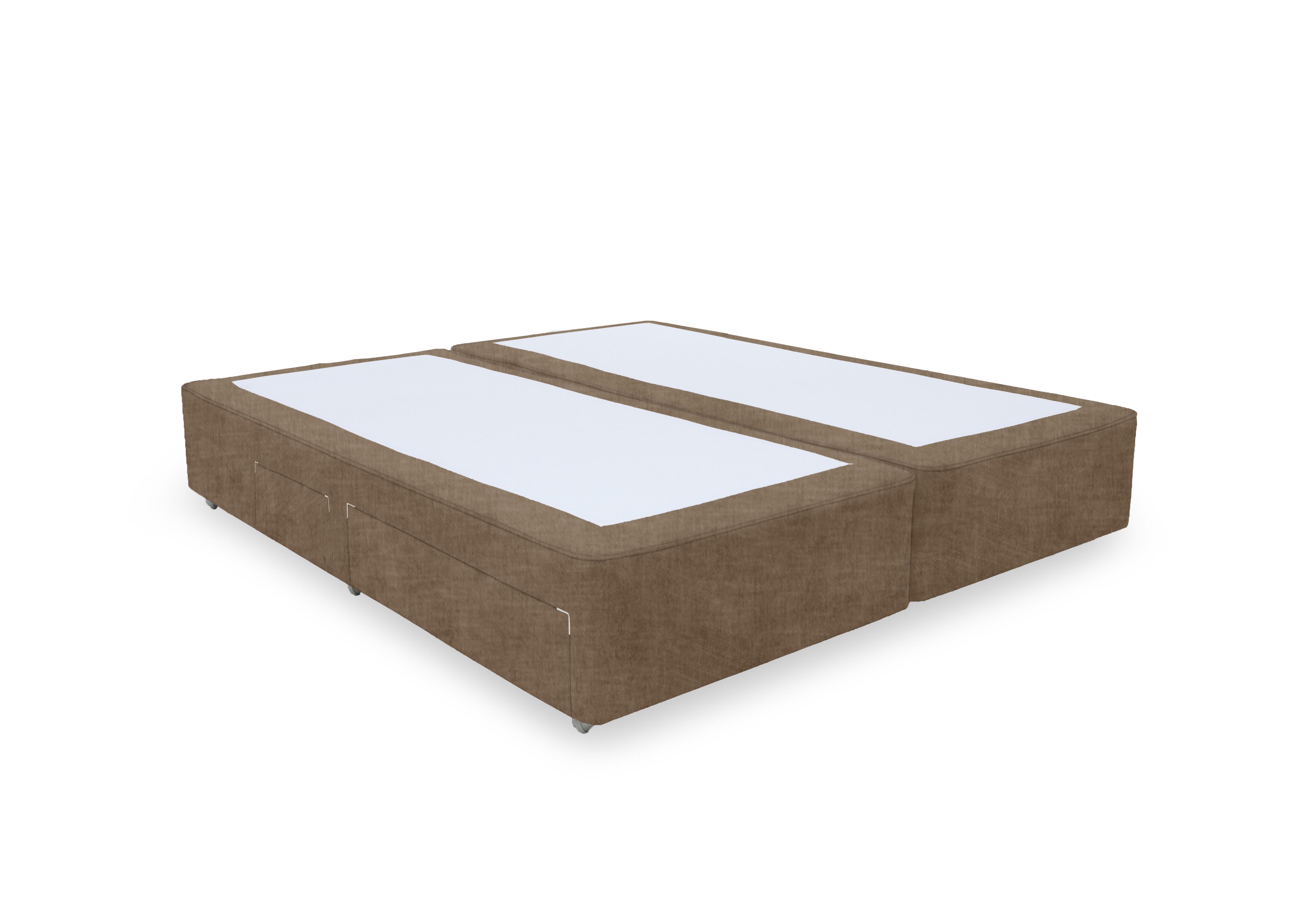 Artisan Platinum Pocket Sprung Divan Base in Lace Caramel on Furniture Village