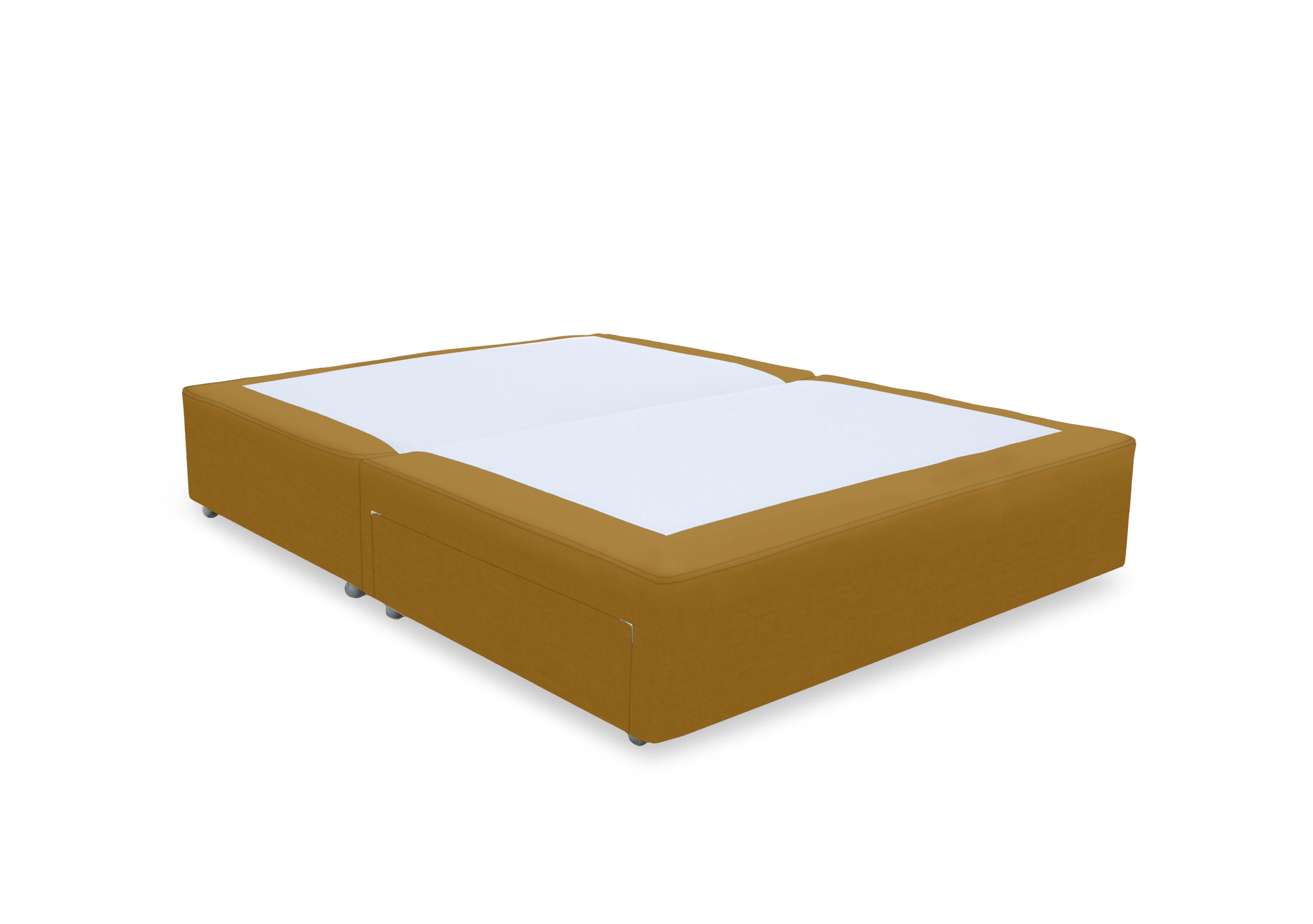 Artisan Platinum Pocket Sprung Divan Base in Plush Corn on Furniture Village