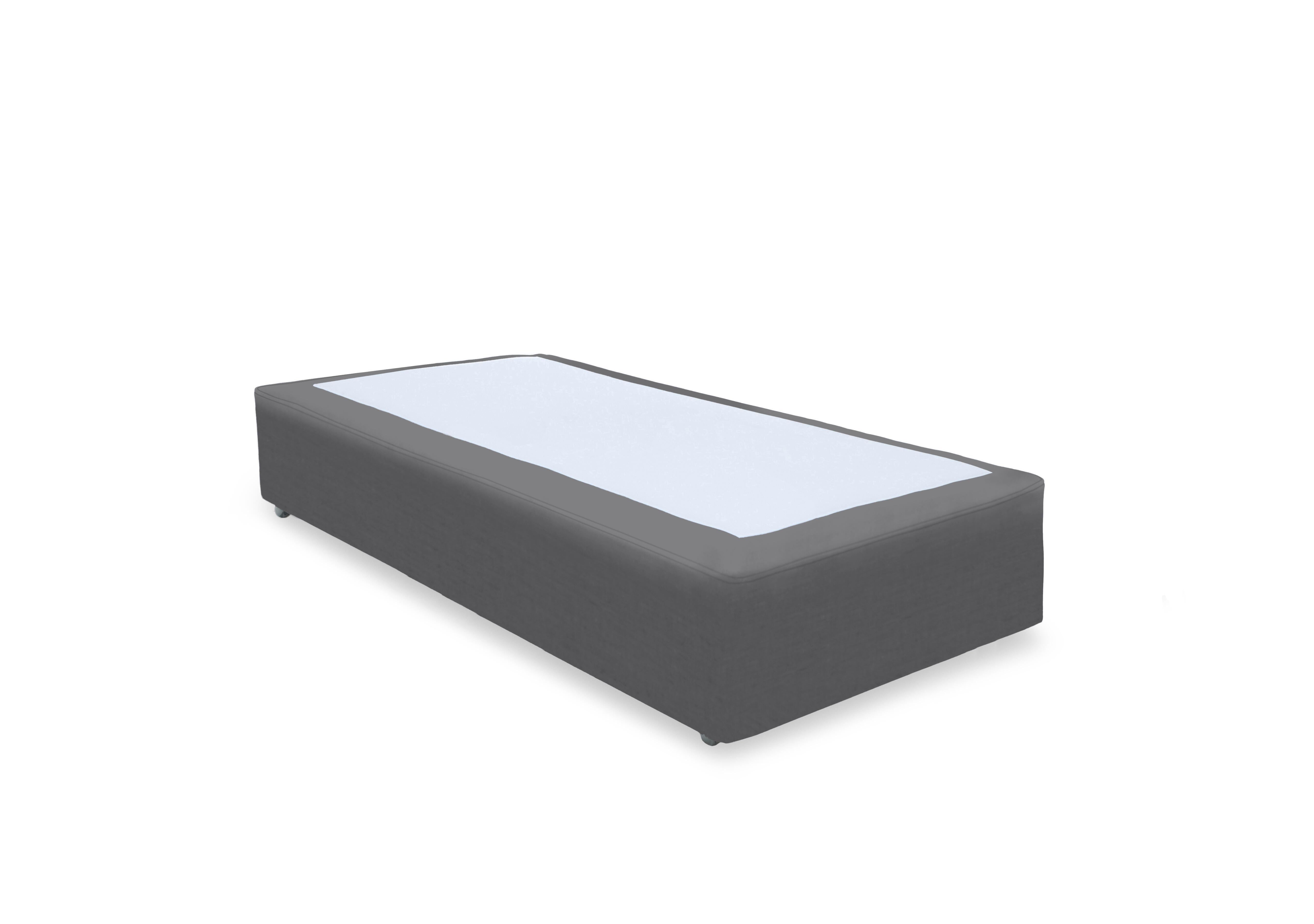 Artisan Platinum Pocket Sprung Divan Base in Plush Dark Grey on Furniture Village