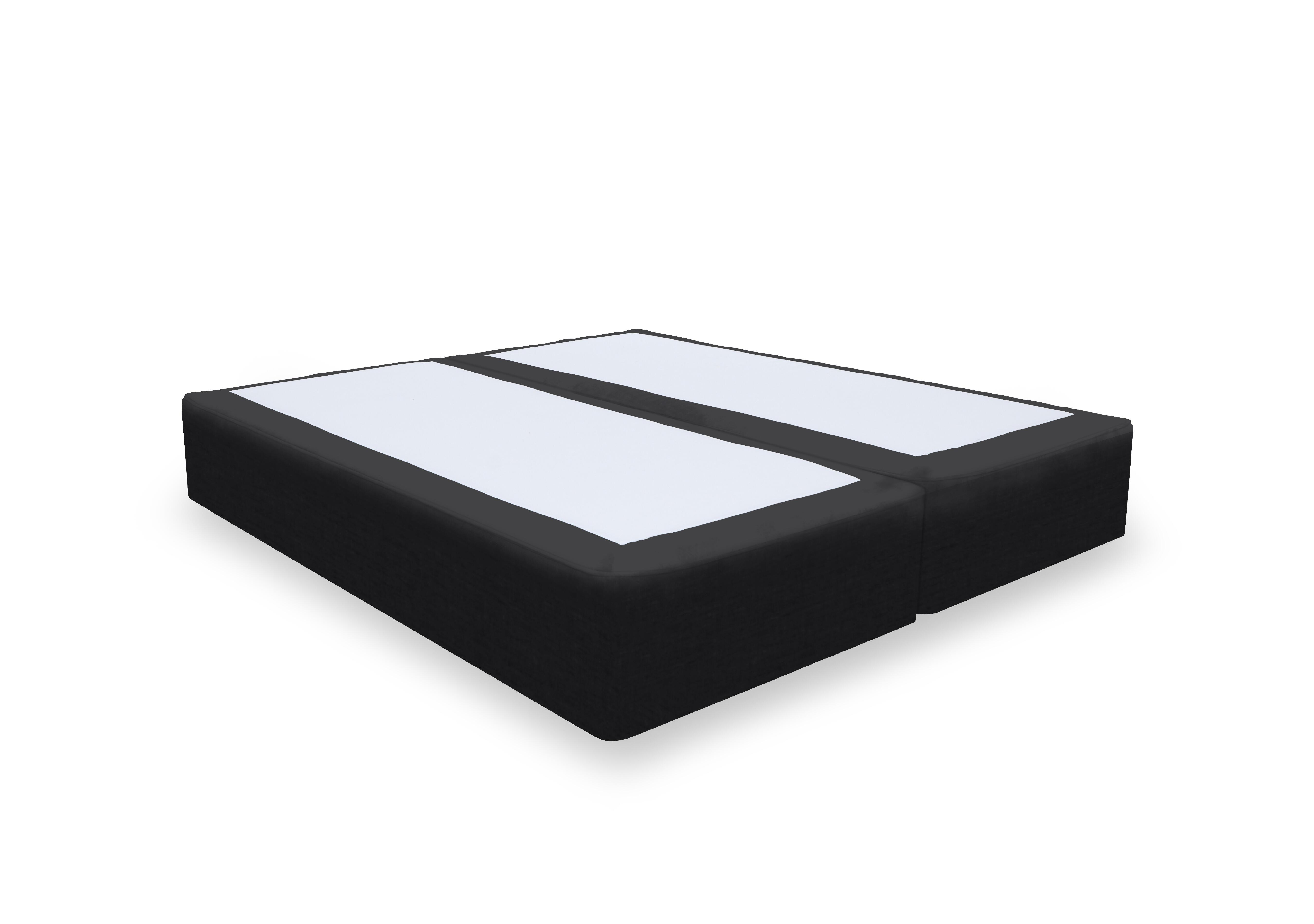 Artisan Platinum Pocket Sprung Divan Base in Plush Ebony on Furniture Village
