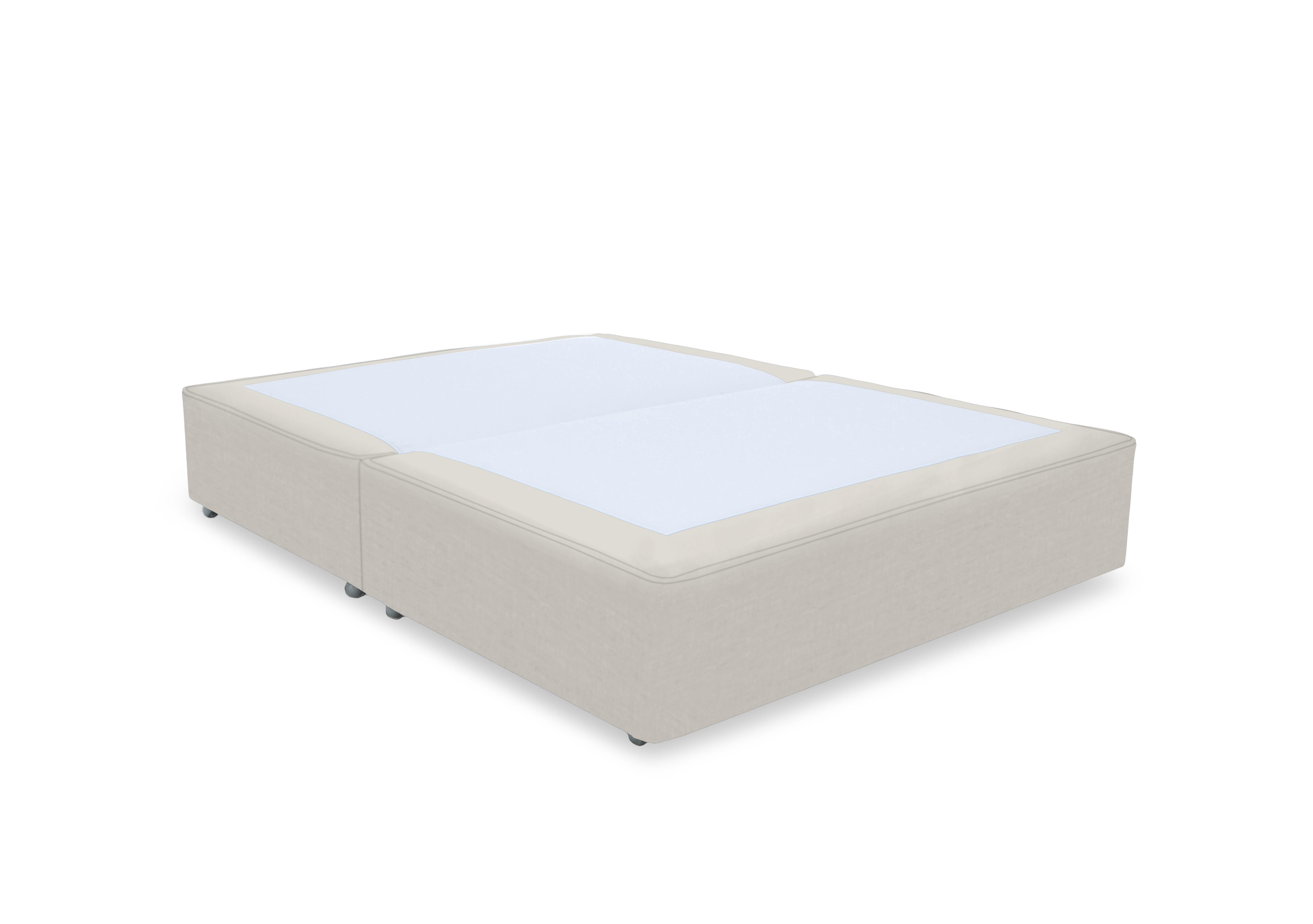 Artisan Platinum Pocket Sprung Divan Base in Plush Ecru on Furniture Village