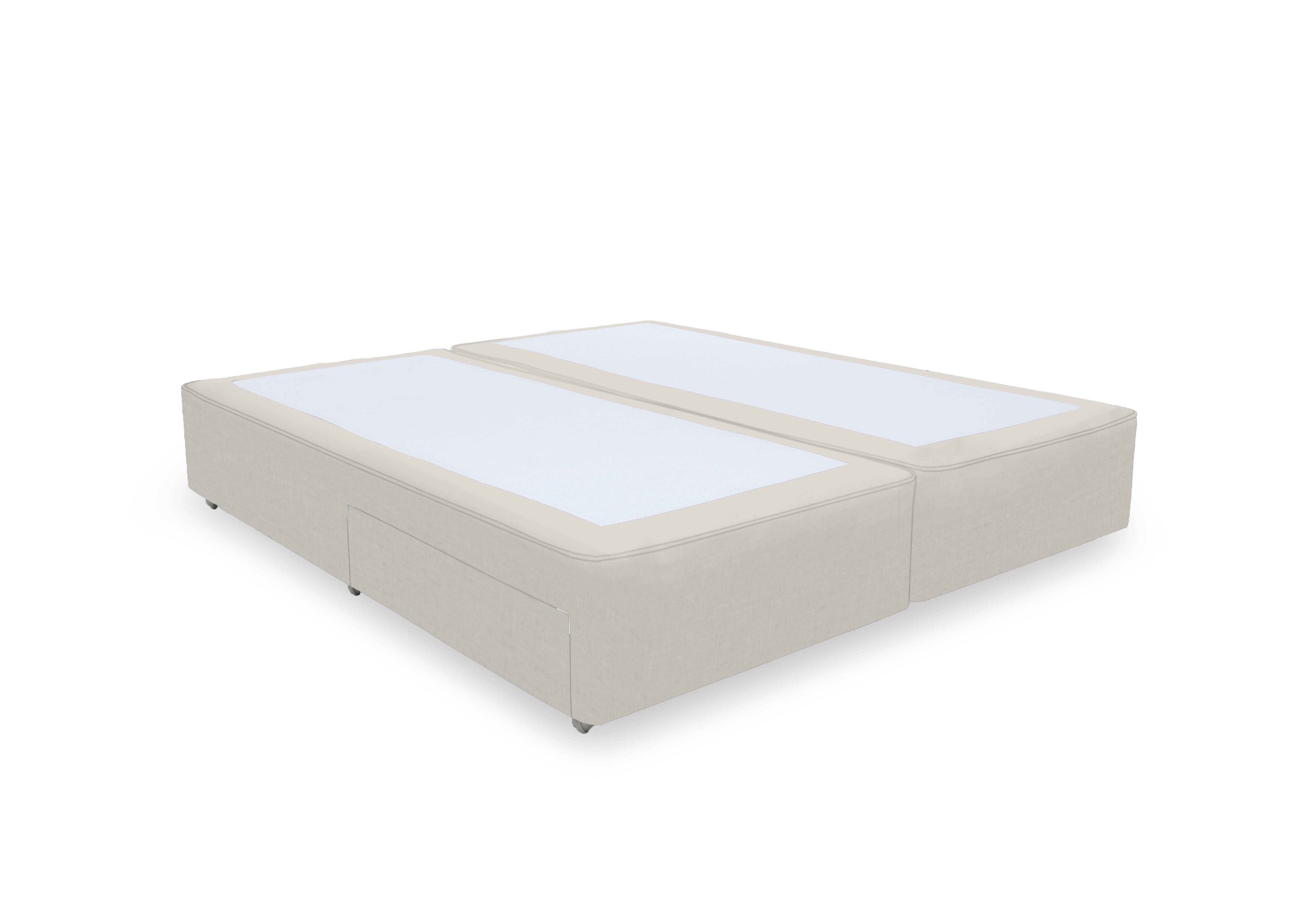 Artisan Platinum Pocket Sprung Divan Base in Plush Ecru on Furniture Village