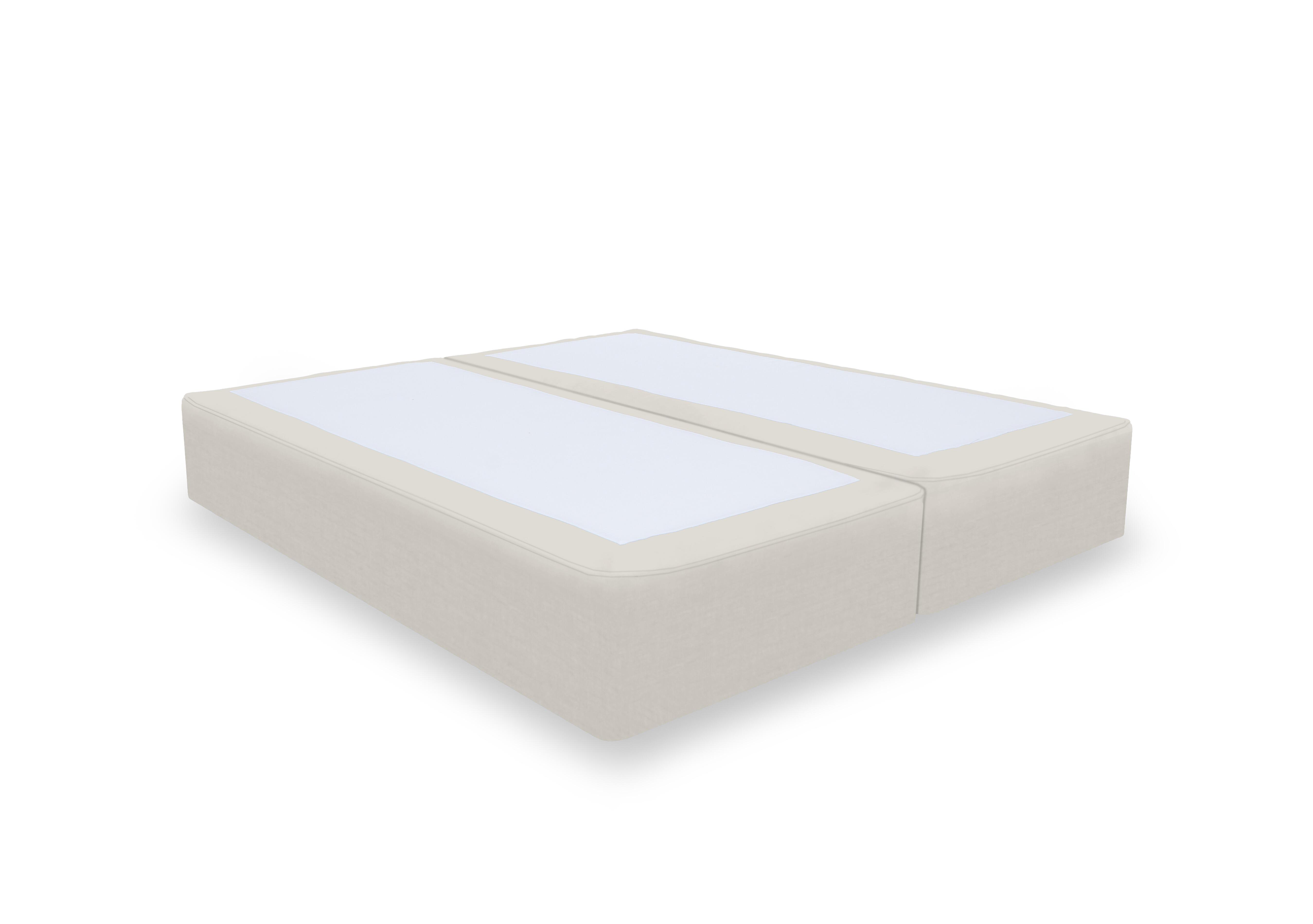 Artisan Platinum Pocket Sprung Divan Base in Plush Ecru on Furniture Village
