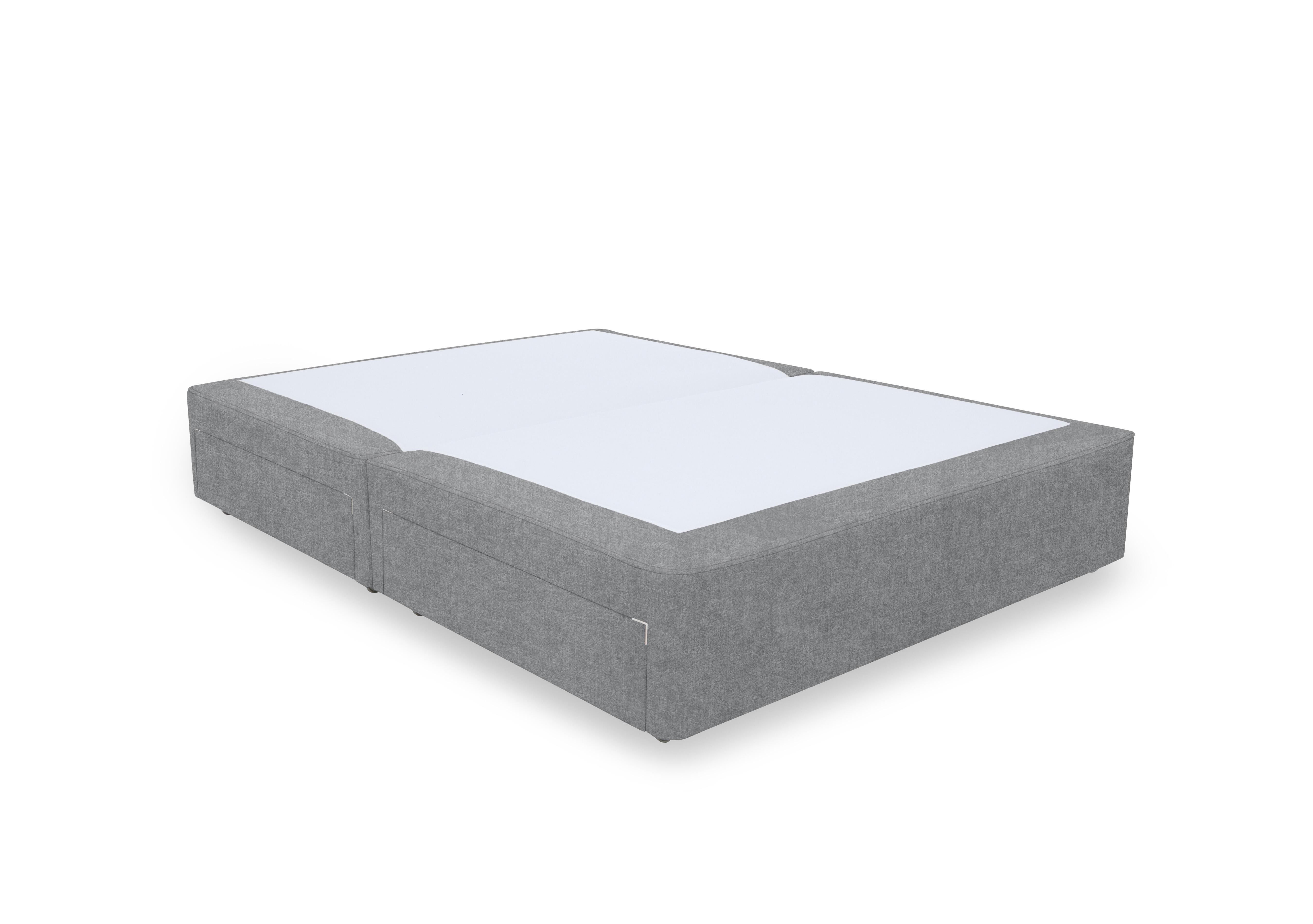 Artisan Platinum Pocket Sprung Divan Base in Tweed Grey on Furniture Village