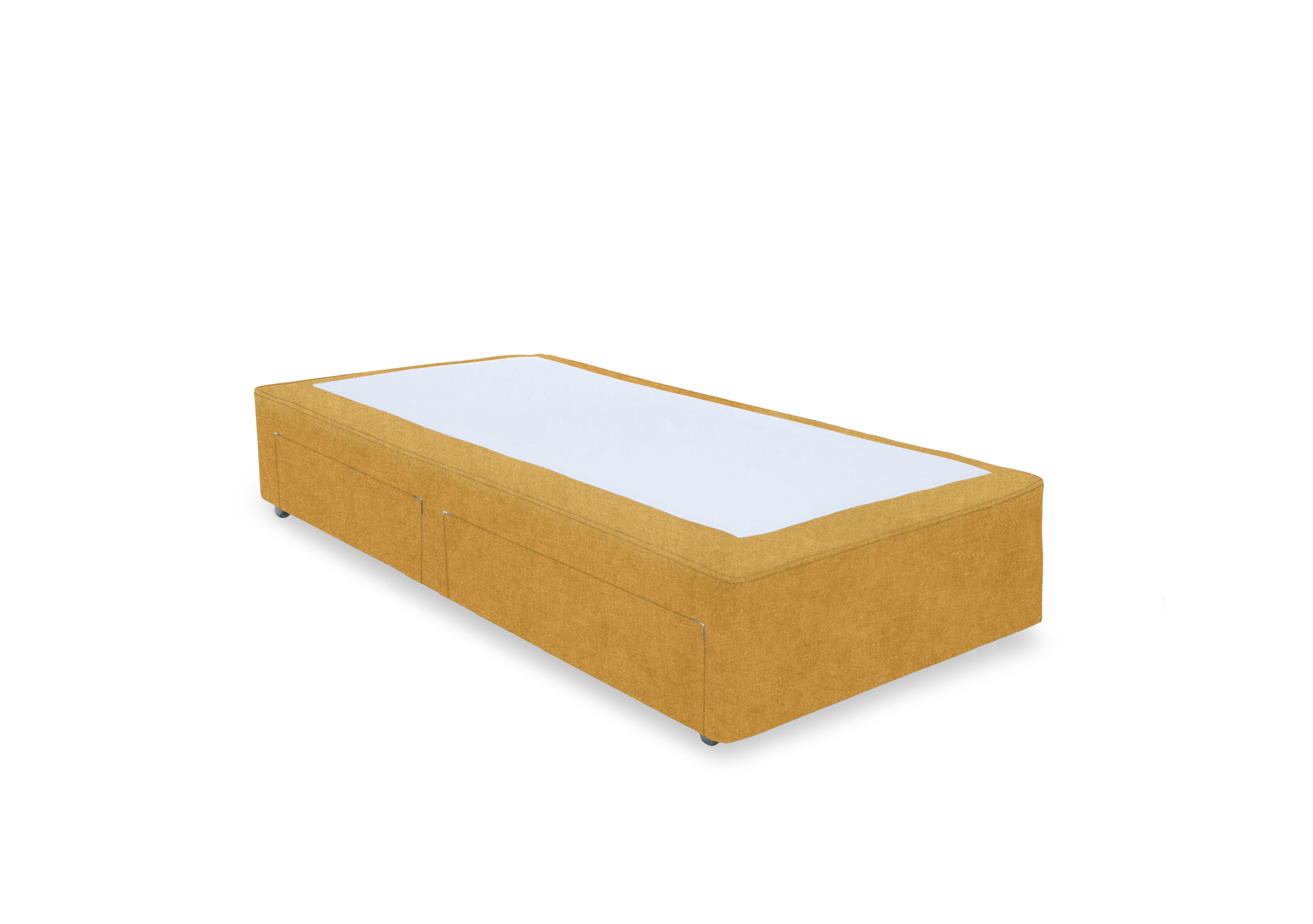 Artisan Platinum Pocket Sprung Divan Base in Tweed Mustard on Furniture Village