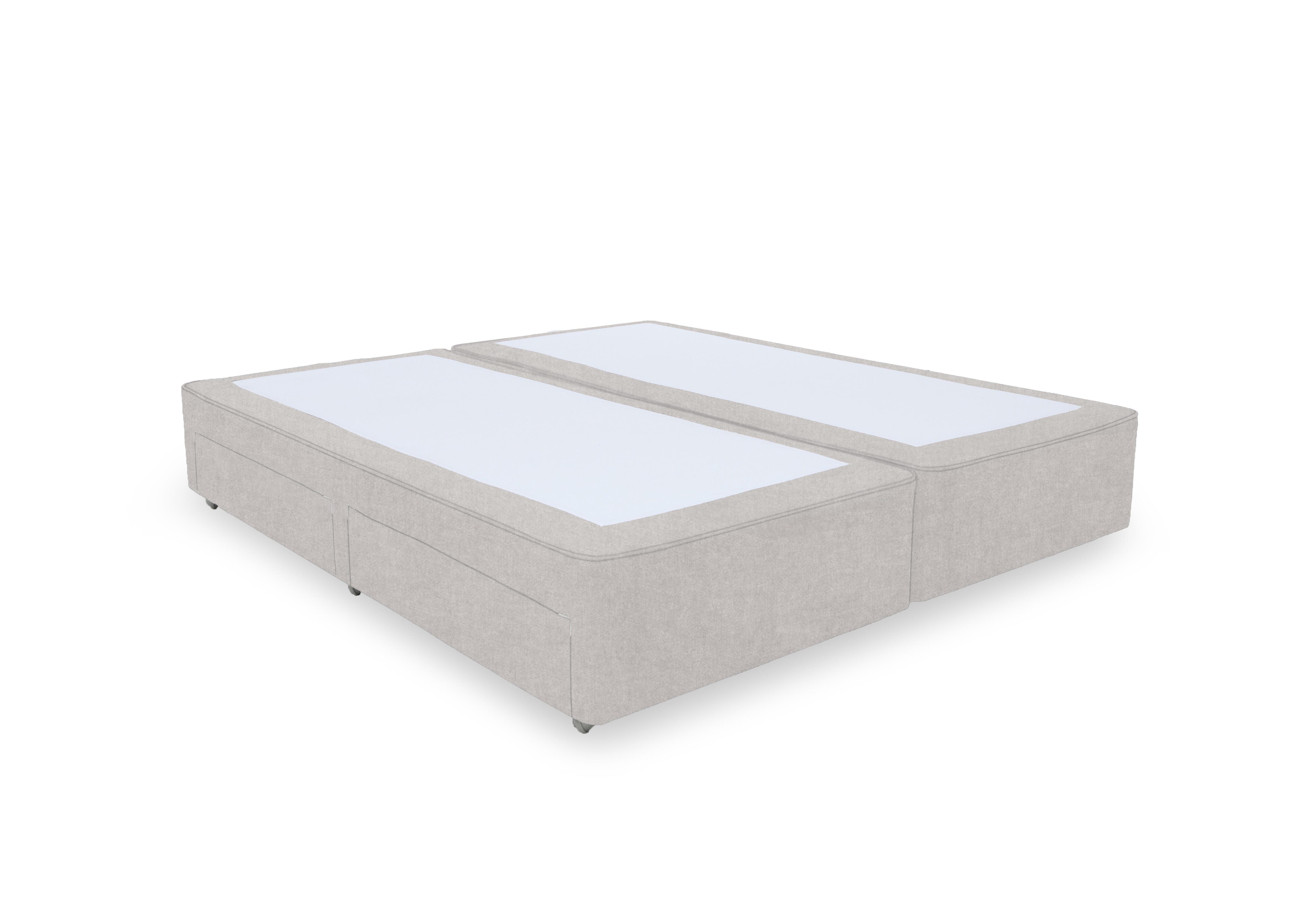 Artisan Platinum Pocket Sprung Divan Base in Tweed Stone on Furniture Village