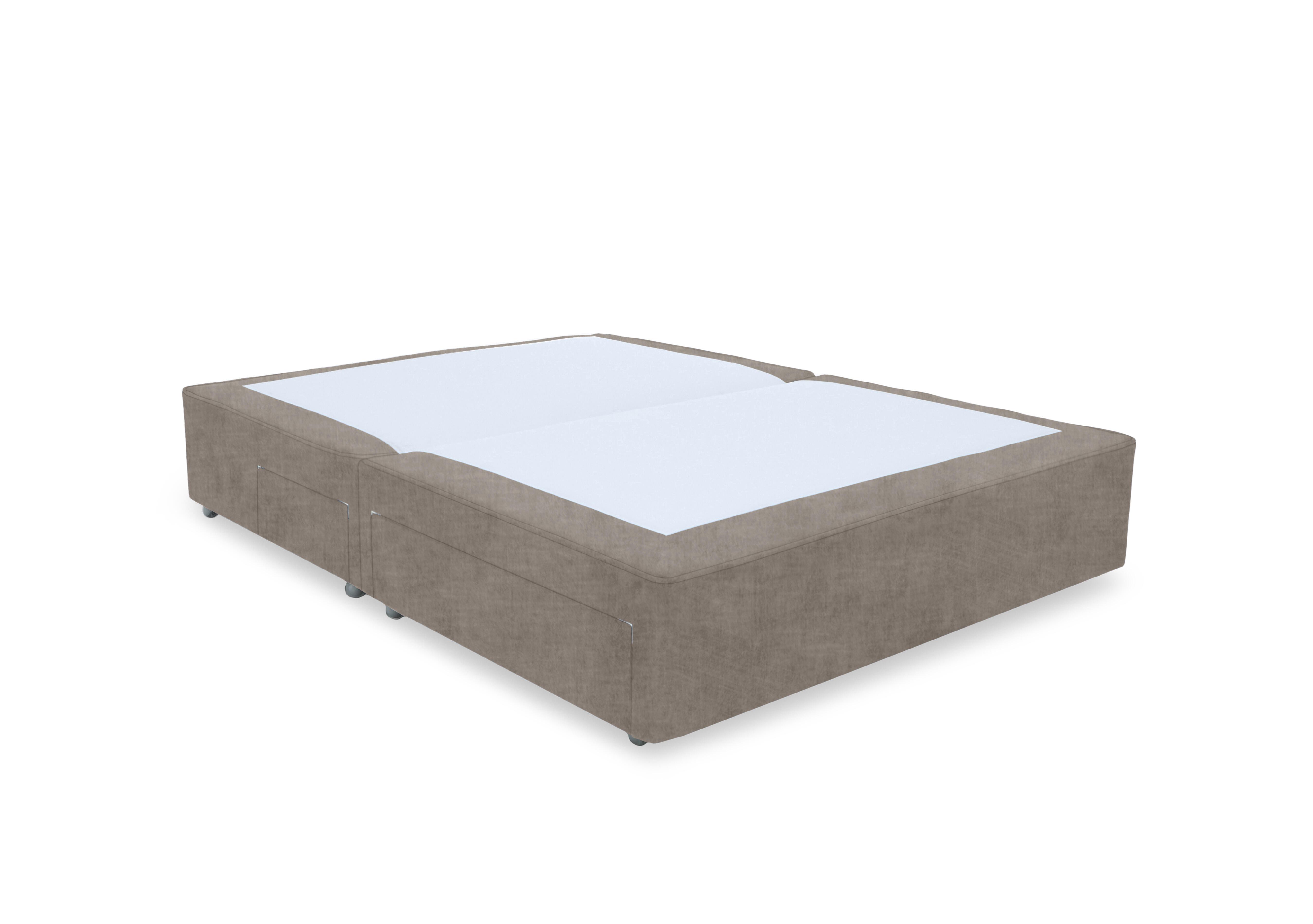 Artisan Platinum Pocket Sprung Divan Base in Warm Onyx on Furniture Village