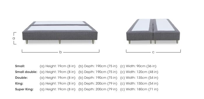 Artisan Platinum Pocket Sprung Shallow Divan Base in  on Furniture Village