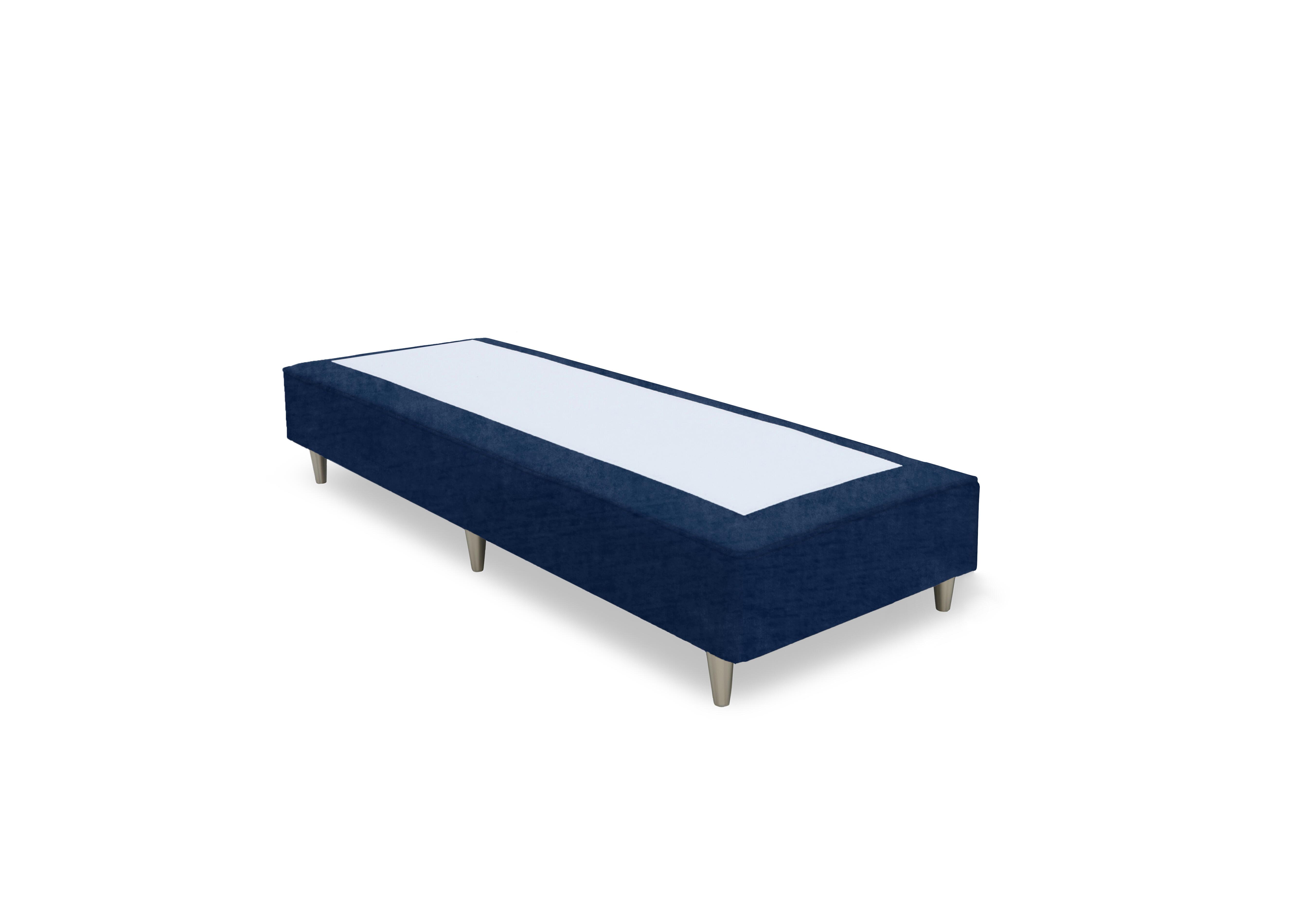 Artisan Platinum Pocket Sprung Shallow Divan Base in Aston Navy- Bsl on Furniture Village