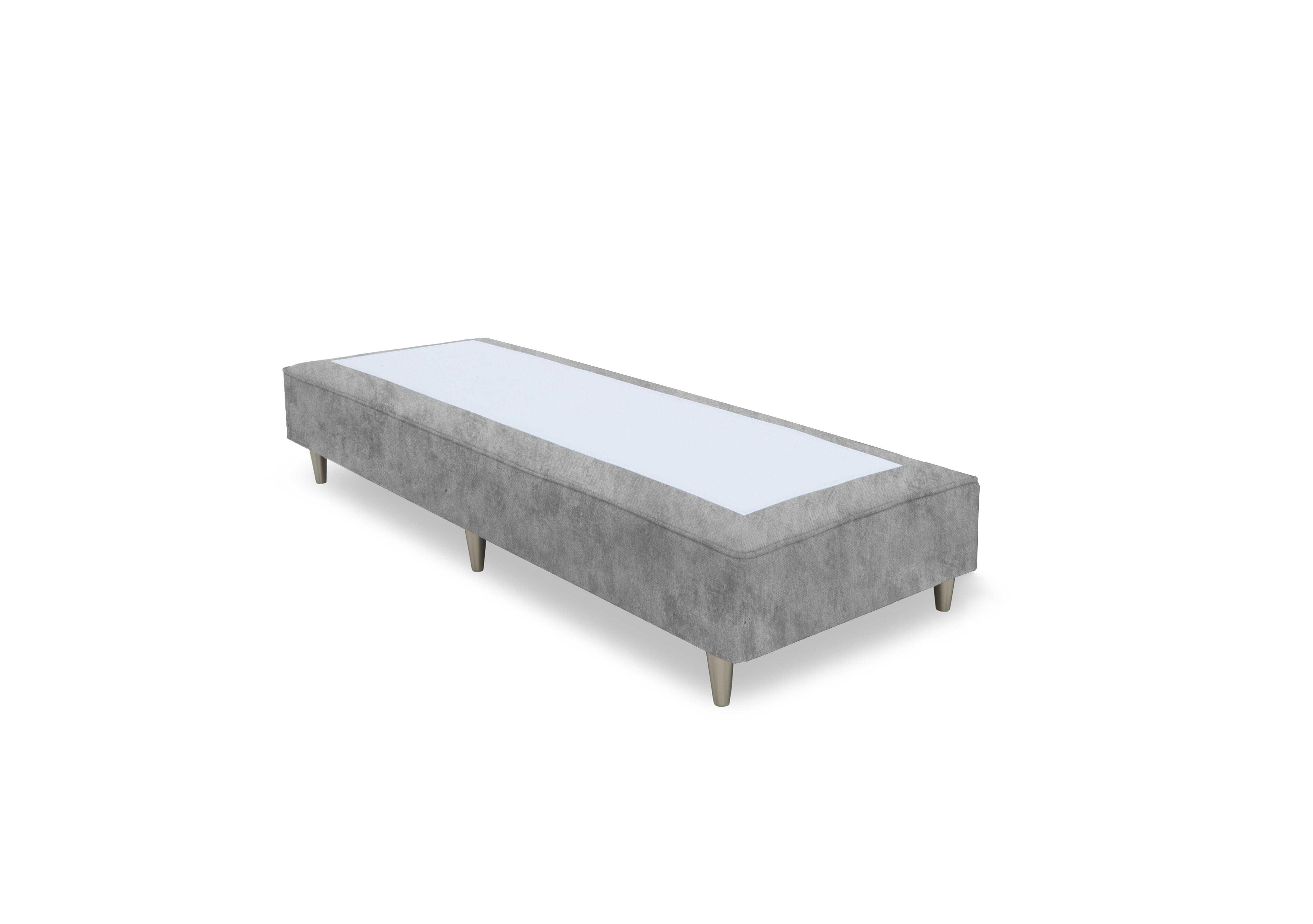 Artisan Platinum Pocket Sprung Shallow Divan Base in Daytona Silver- Bsl on Furniture Village