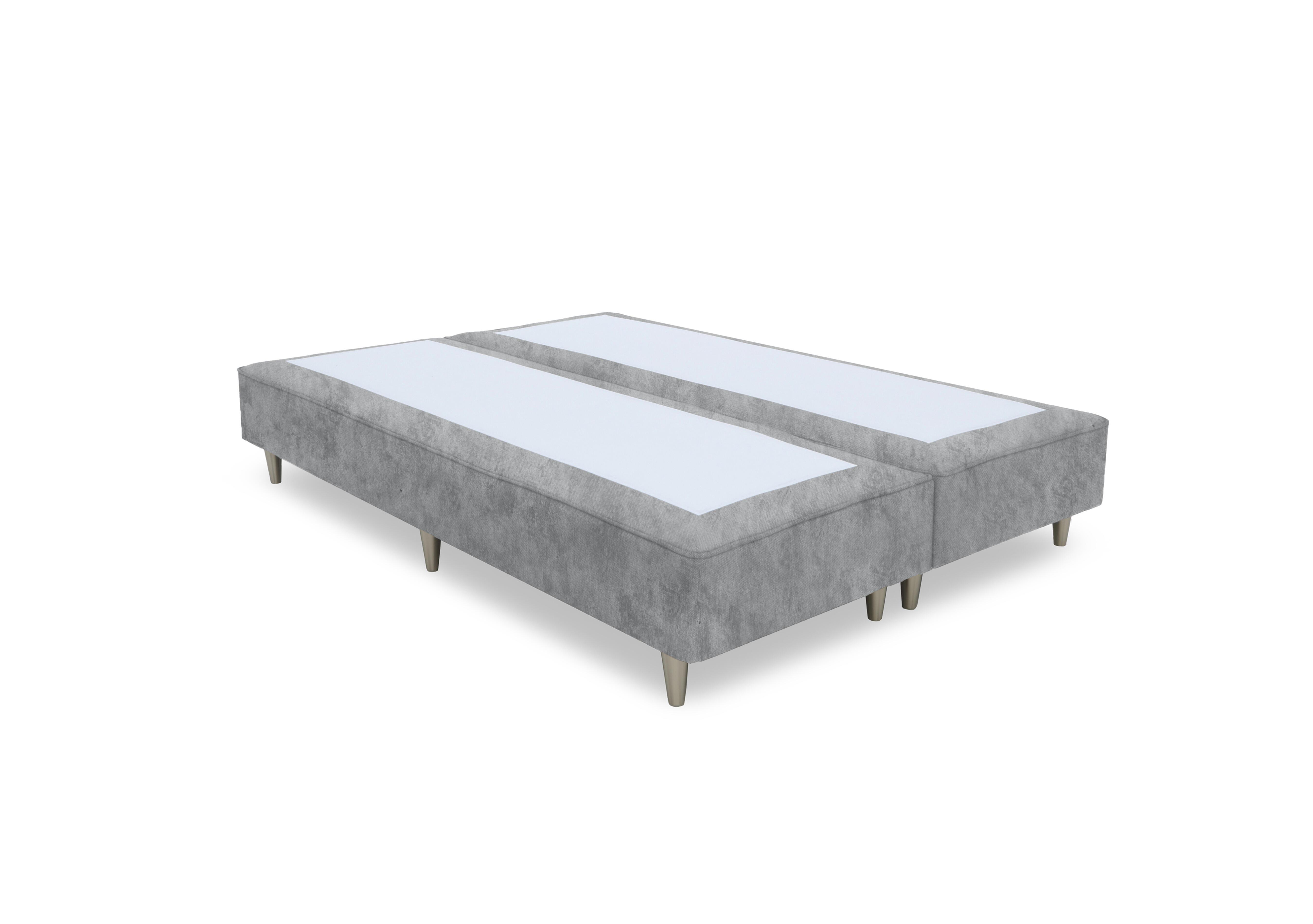 Artisan Platinum Pocket Sprung Shallow Divan Base in Daytona Silver- Bsl on Furniture Village
