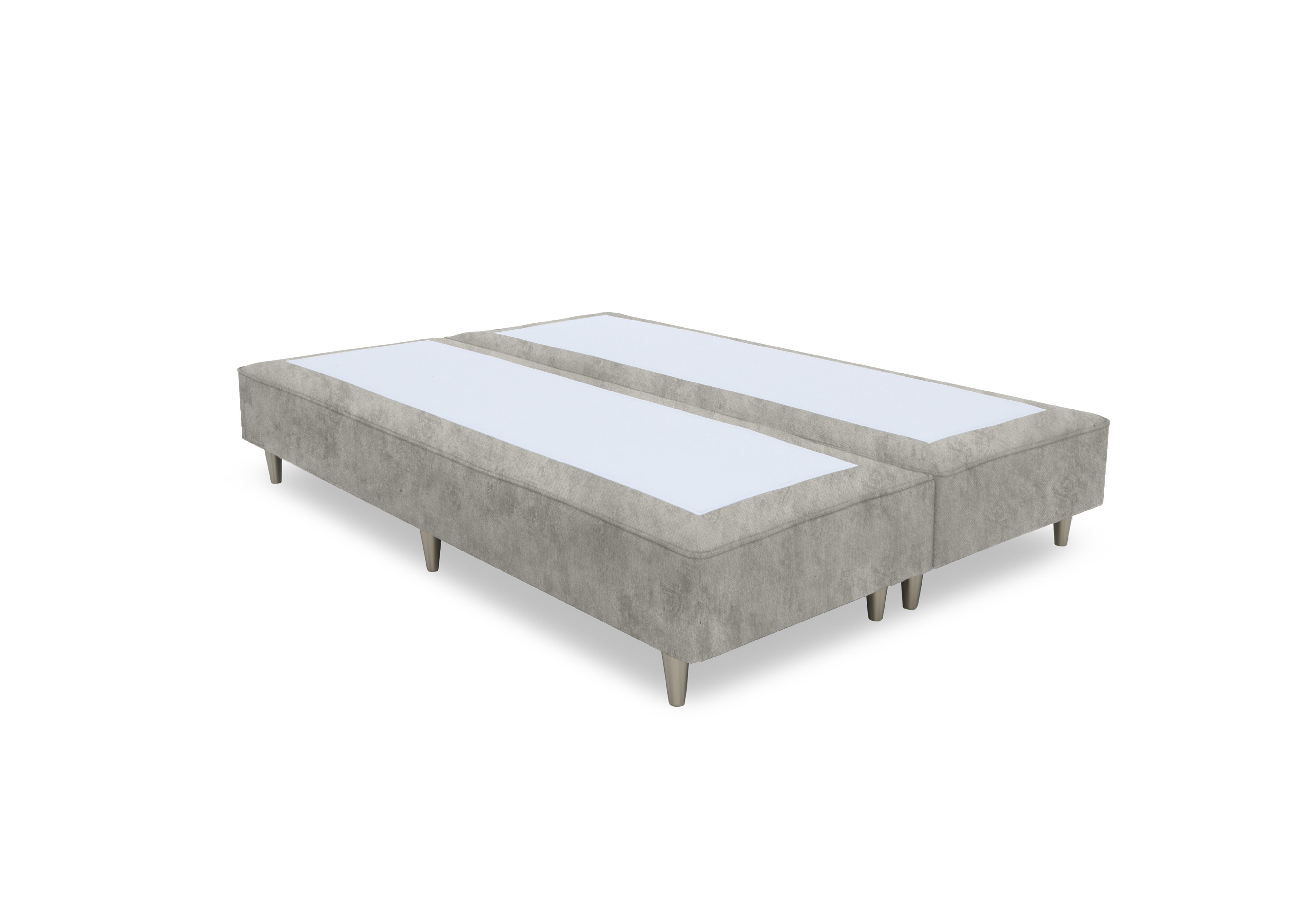 Artisan Platinum Pocket Sprung Shallow Divan Base in Daytona Stone- Bsl on Furniture Village