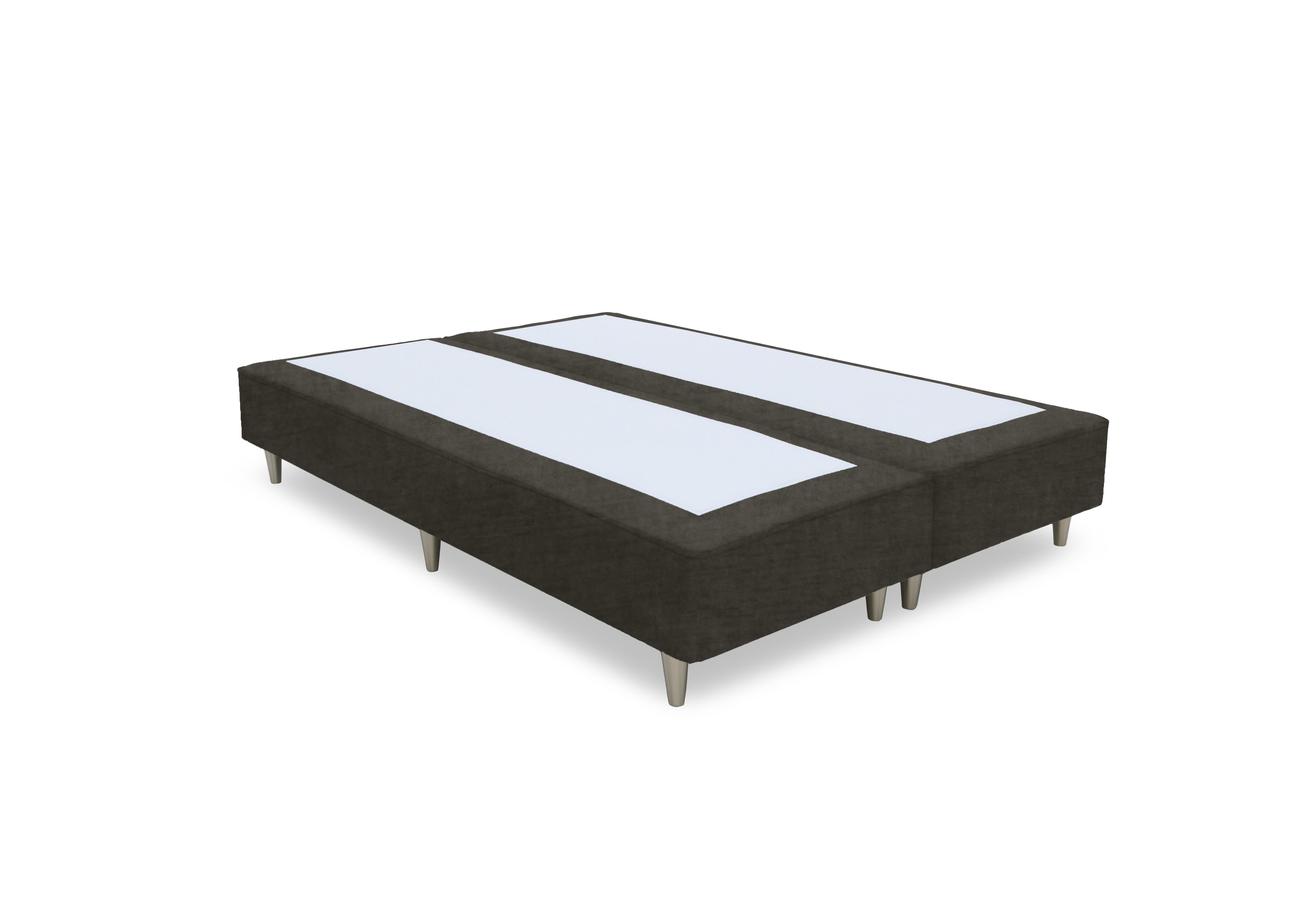 Artisan Platinum Pocket Sprung Shallow Divan Base in Milan Thunder - Bsl on Furniture Village