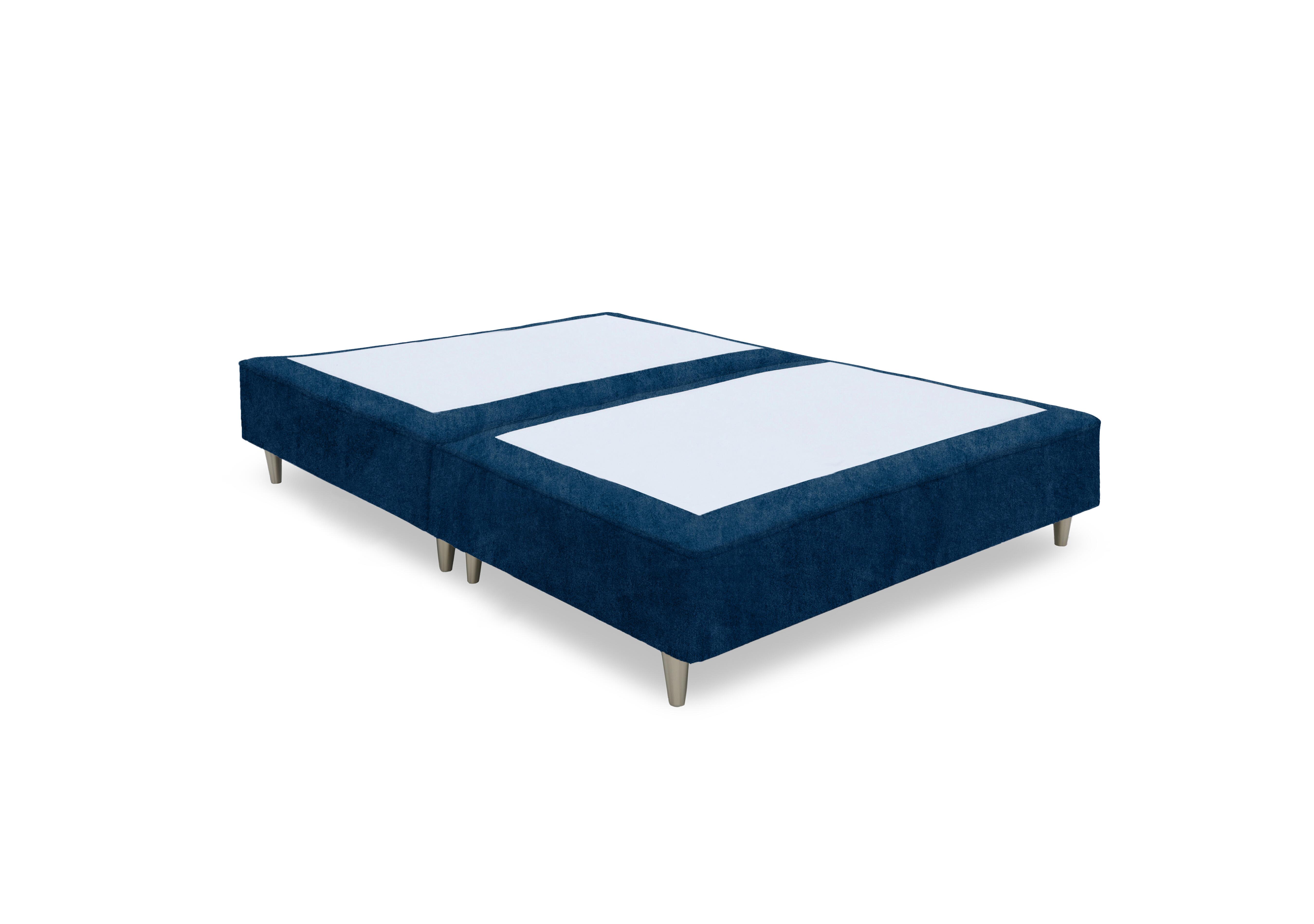 Artisan Platinum Pocket Sprung Shallow Divan Base in Plain Sapphire- Bsl on Furniture Village