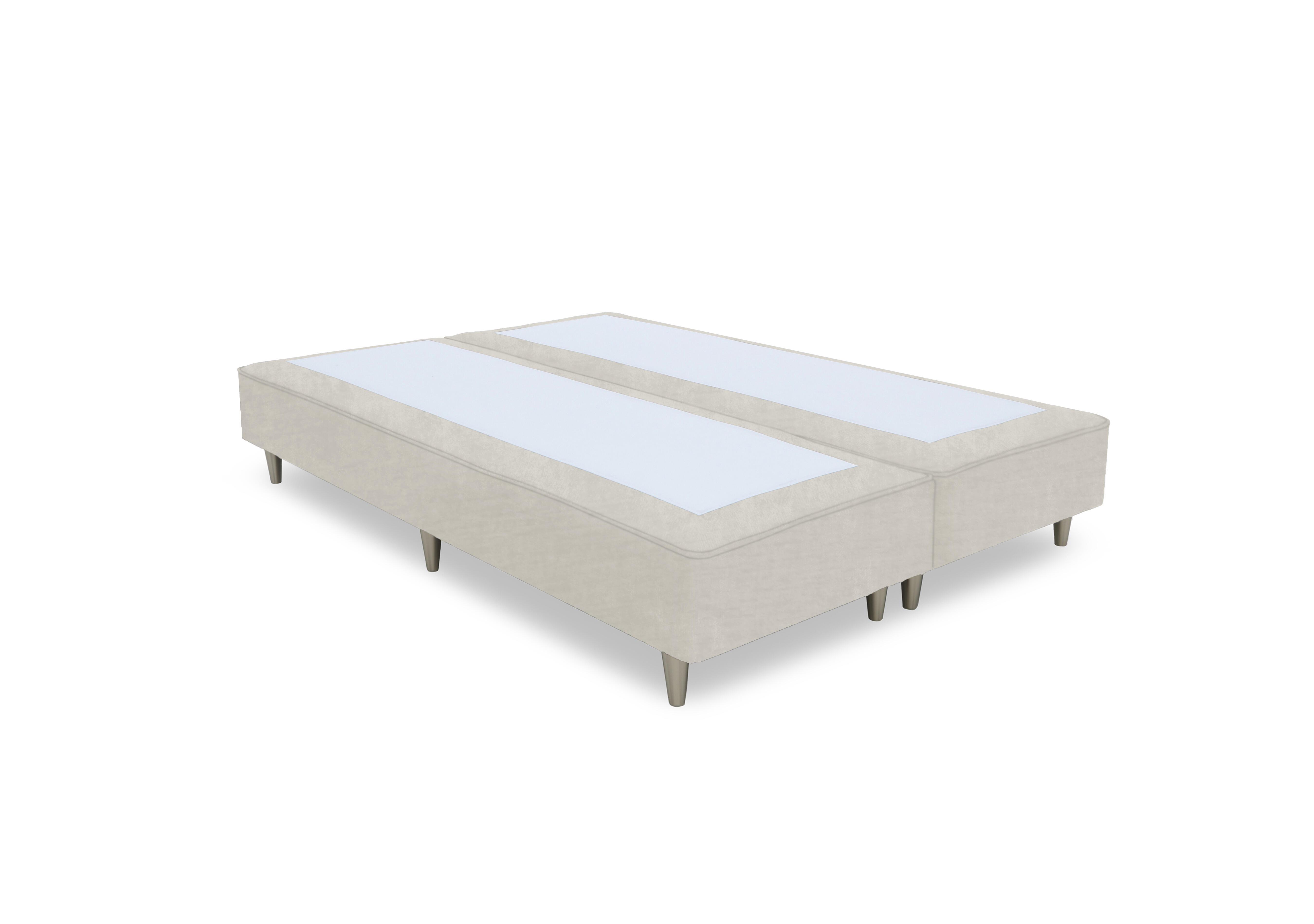Artisan Platinum Pocket Sprung Shallow Divan Base in Plush Ecru - Bsl on Furniture Village