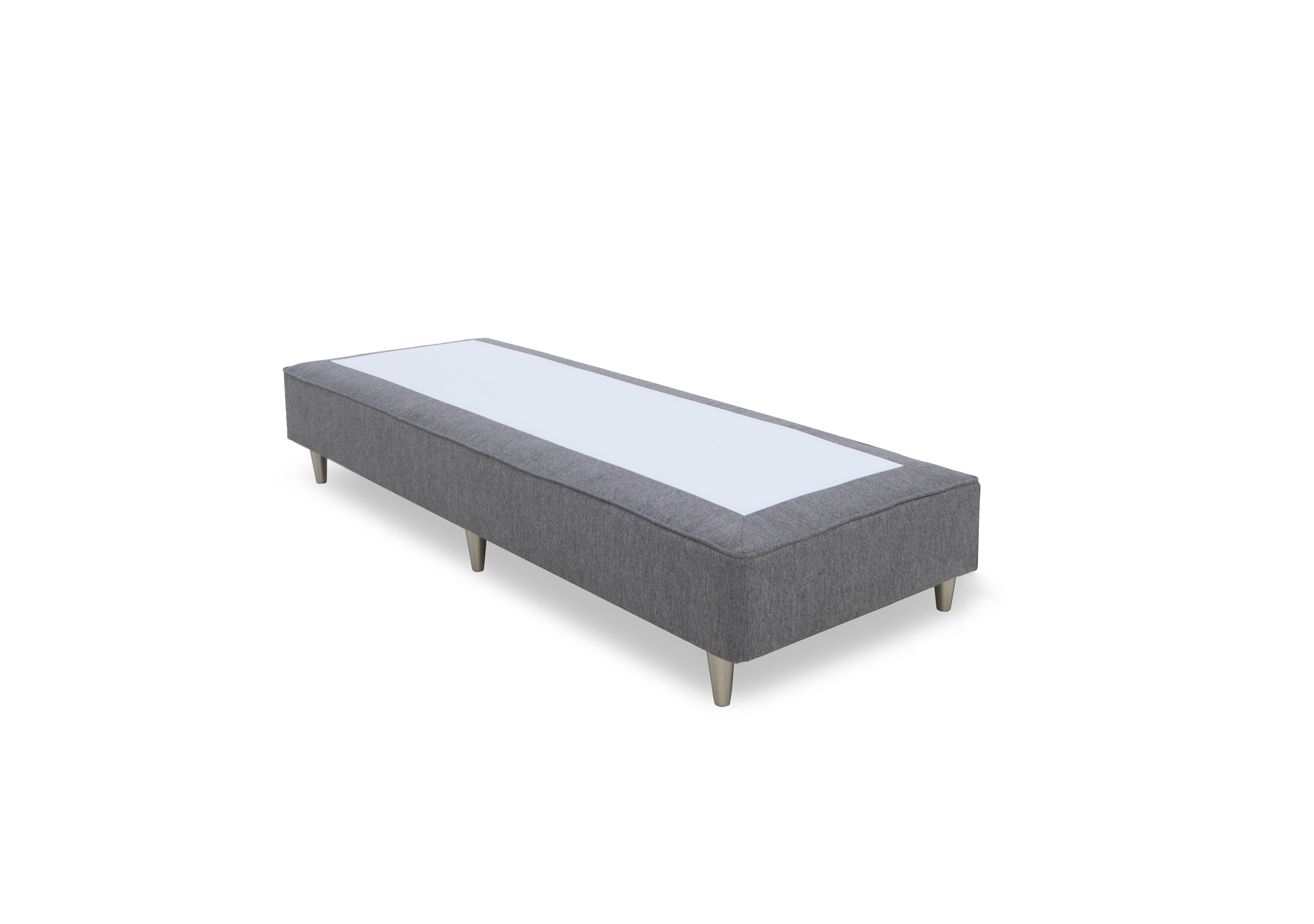 Artisan Platinum Pocket Sprung Shallow Divan Base in Queens Ash Grey- Bsl on Furniture Village