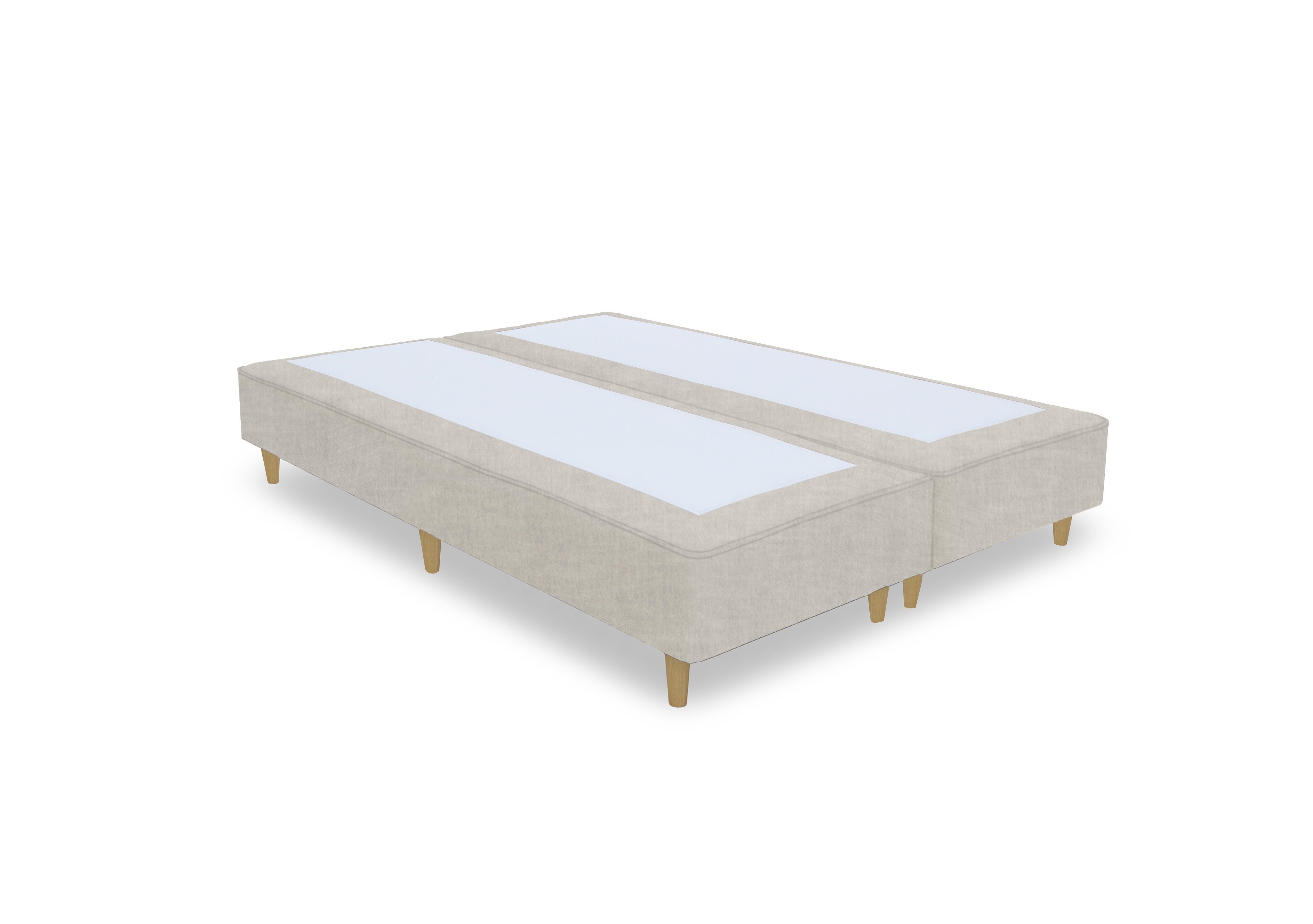 Artisan Platinum Pocket Sprung Shallow Divan Base in Queens Oat- Light Oak Leg on Furniture Village