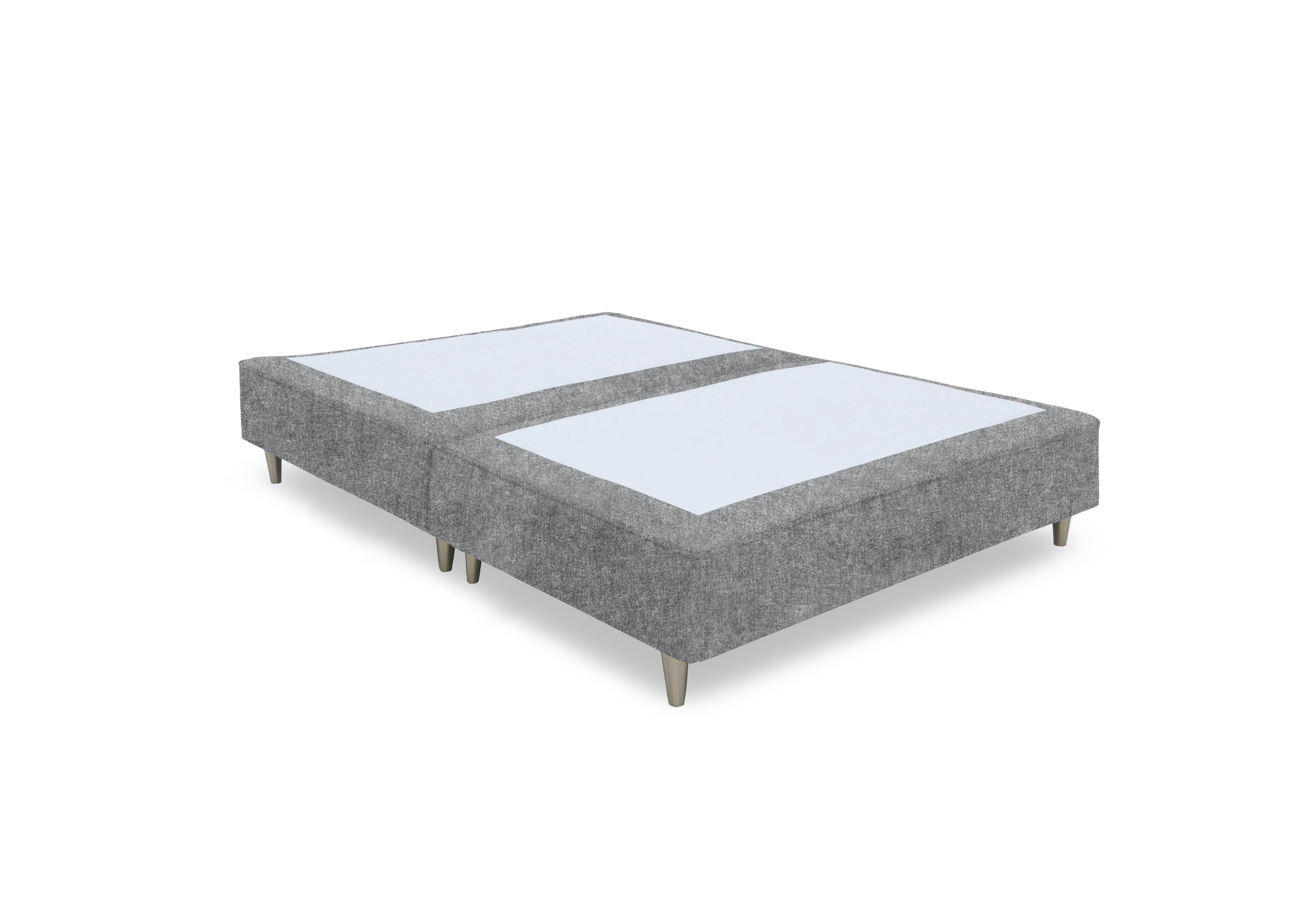 Artisan Platinum Pocket Sprung Shallow Divan Base in Tweed Grey- Bsl on Furniture Village