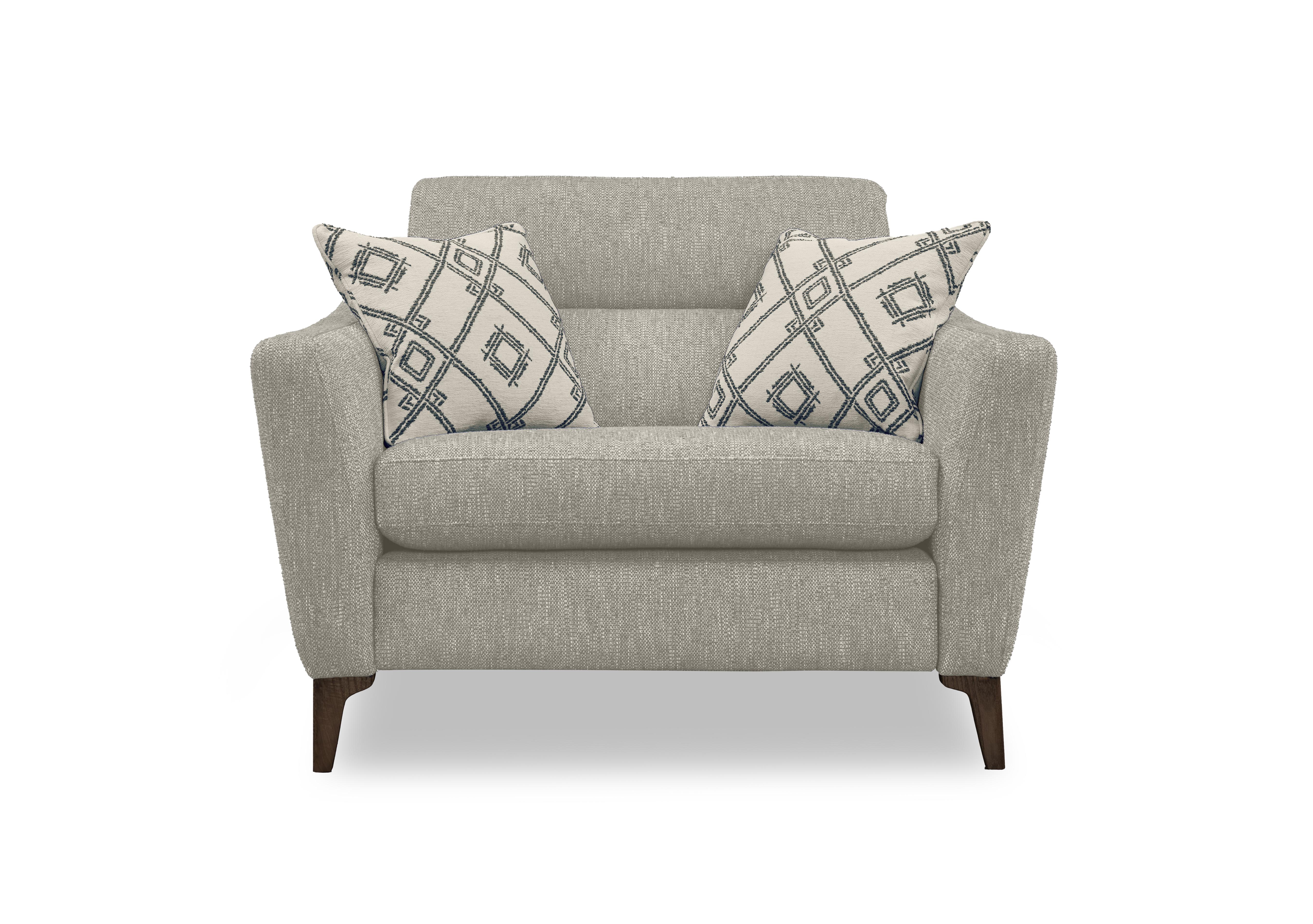 Moderna Power Recliner Snuggler with Power Telescopic Headrest in Blr Sand Sw on Furniture Village