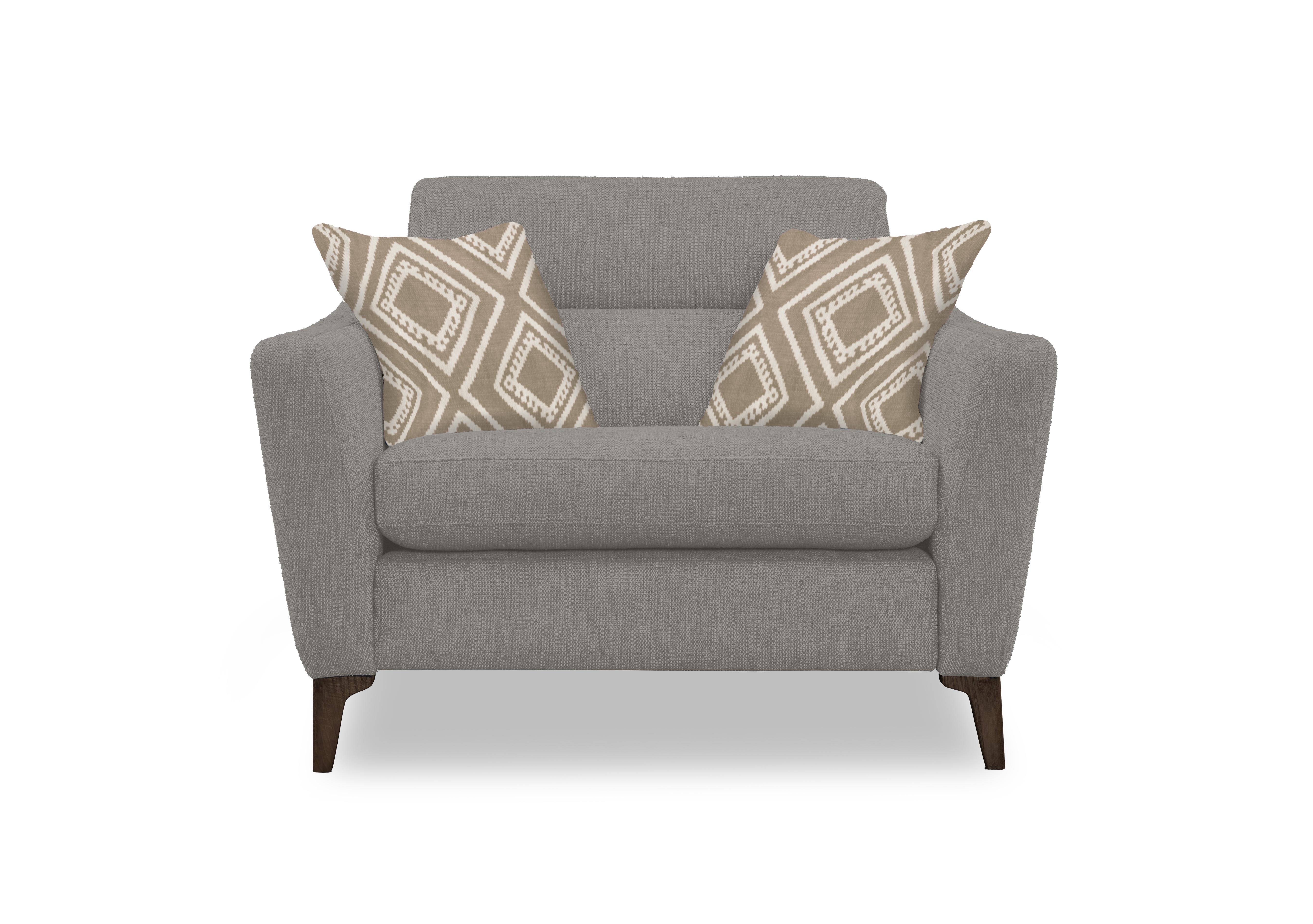 Moderna Power Recliner Snuggler with Power Telescopic Headrest in Mht Fog Sw on Furniture Village