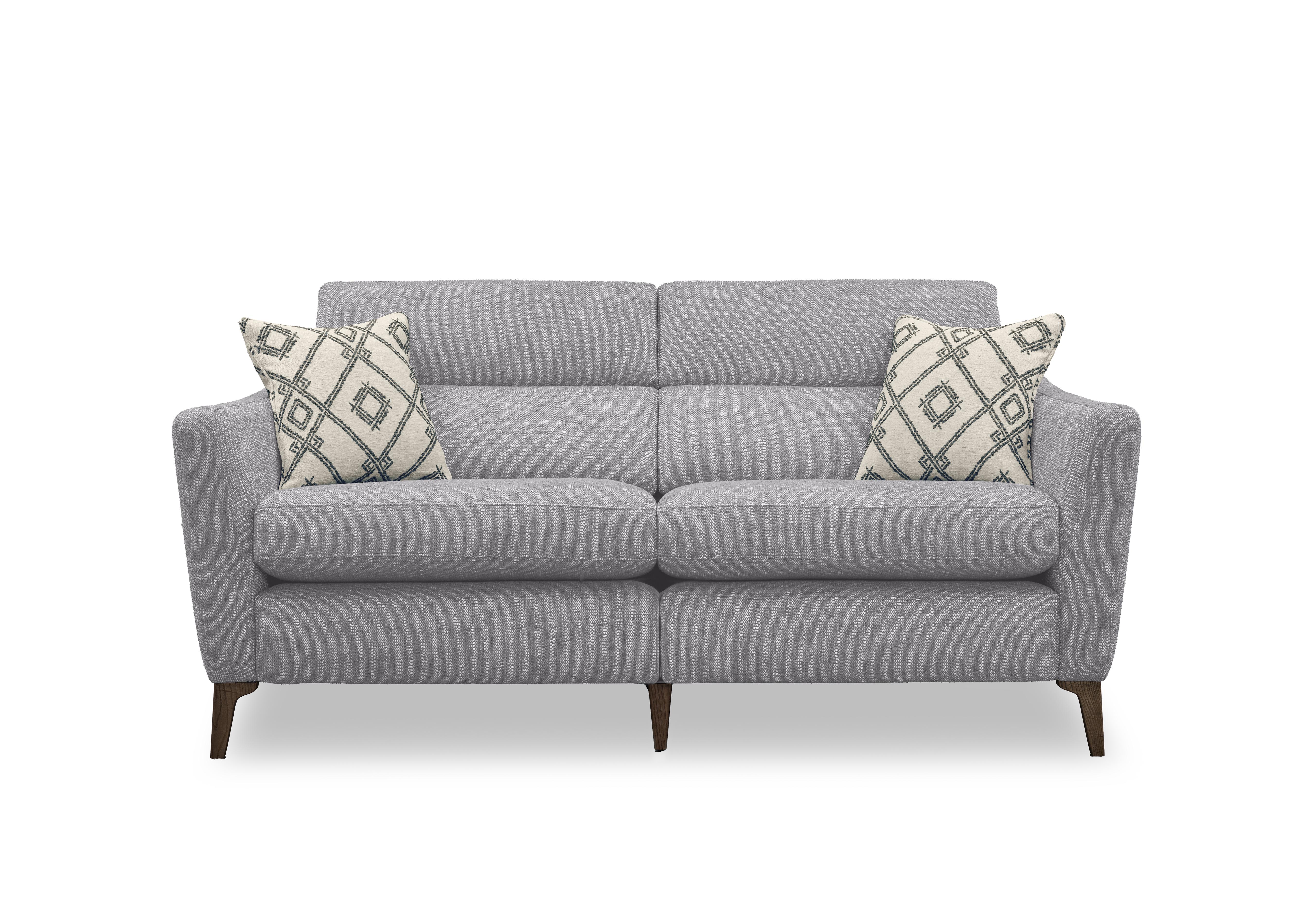 Moderna 2 Seater Power Recliner Sofa with Power Telescopic Headrests in Blr Platinum Sw on Furniture Village