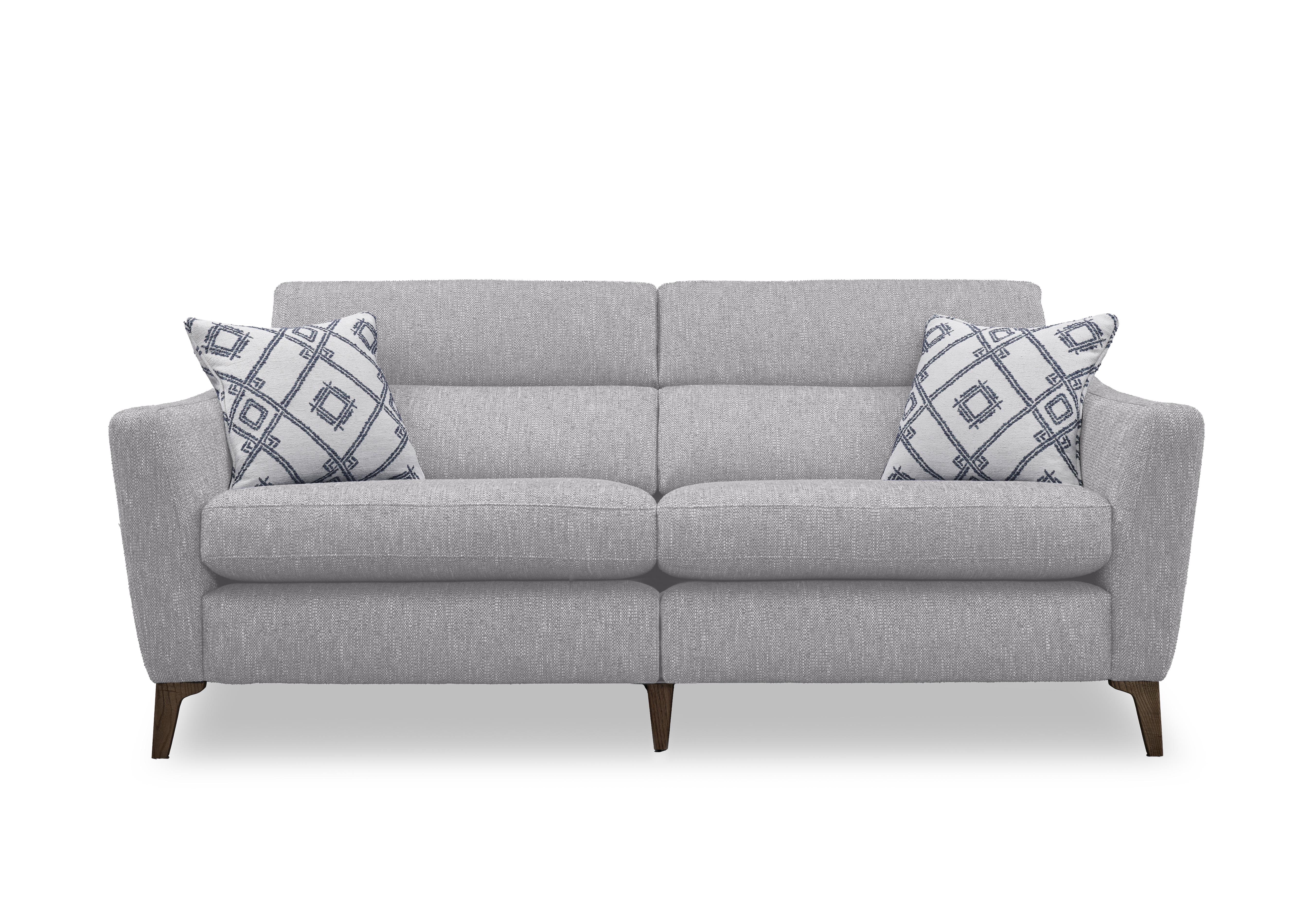 Moderna 3 Seater Power Recliner Sofa with Power Telescopic Headrests in Blr Pearl Sw on Furniture Village