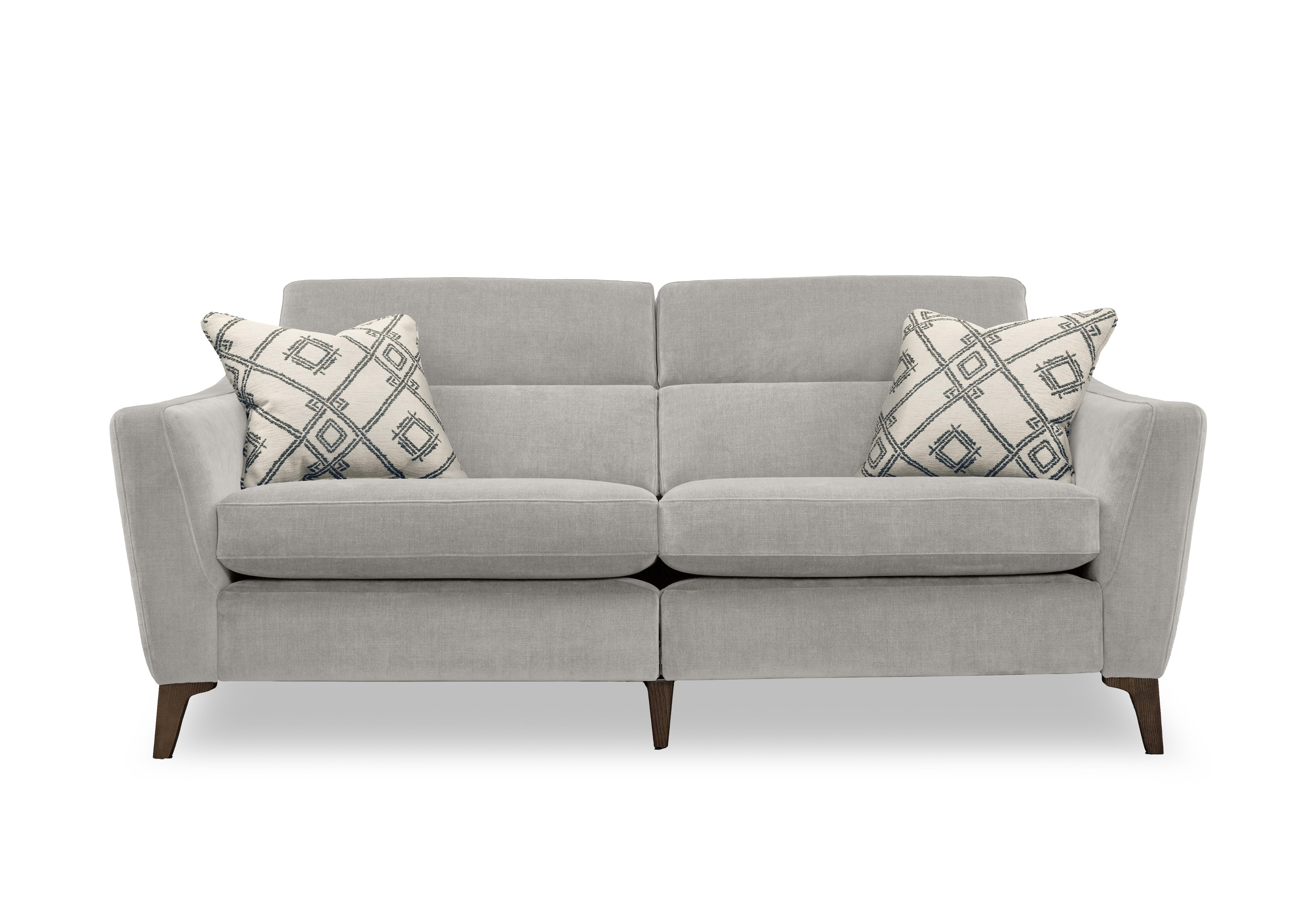 Moderna 3 Seater Power Recliner Sofa with Power Telescopic Headrests in Mht Chalk Sw on Furniture Village