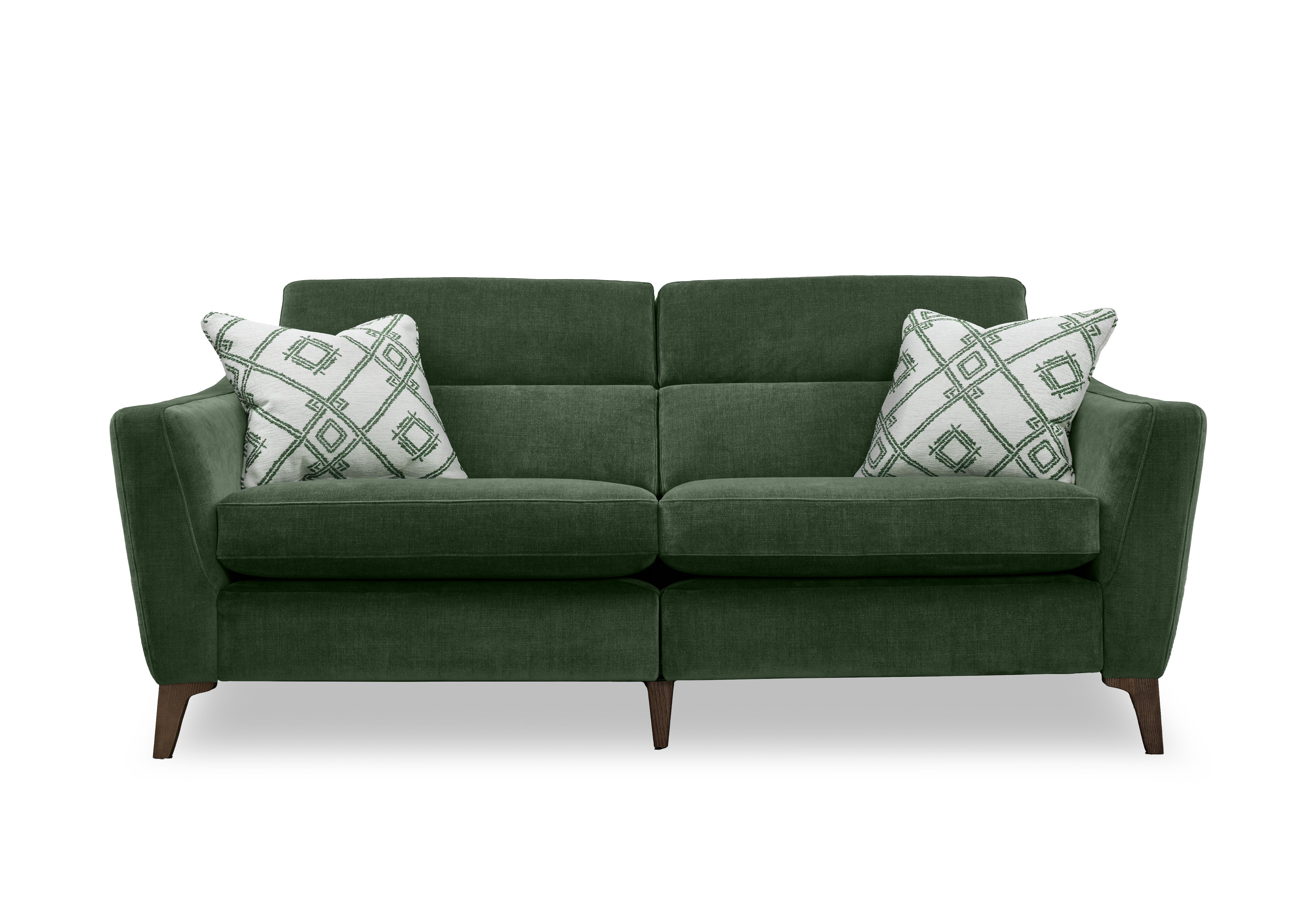 Moderna 3 Seater Power Recliner Sofa with Power Telescopic Headrests in Mht Conifer Sw on Furniture Village